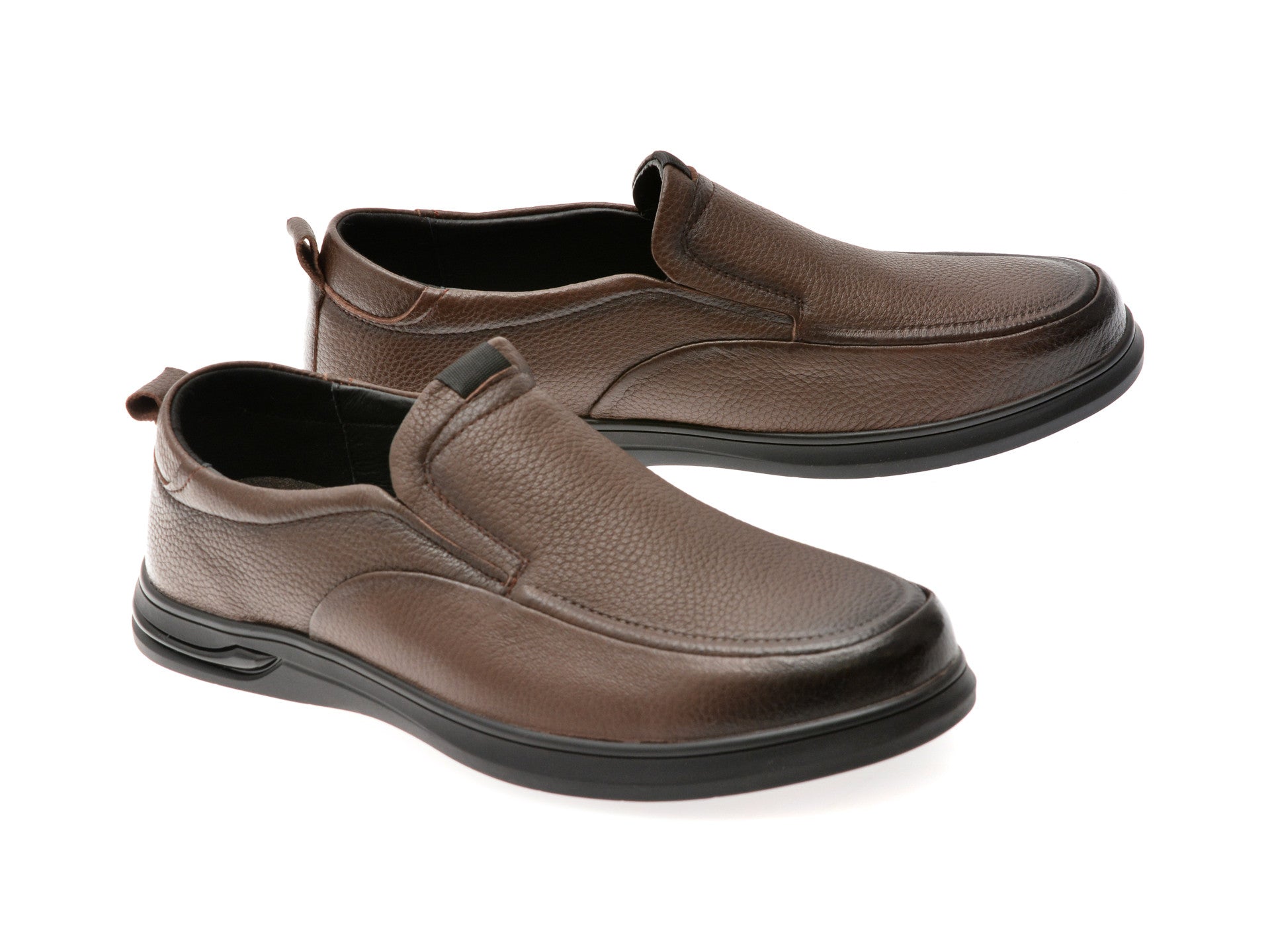 Mocasini GRYXA maro, S5007, din piele naturala