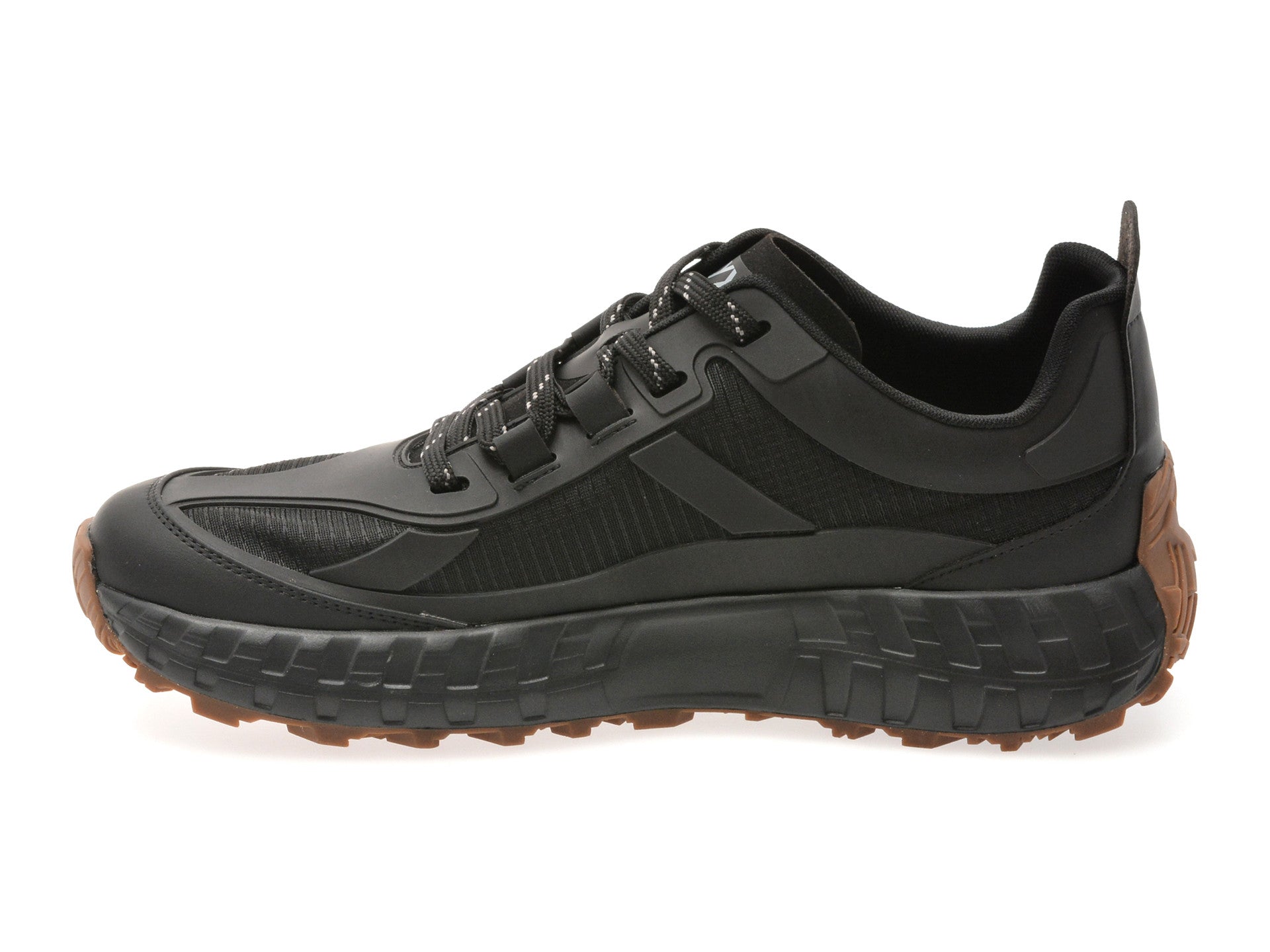 Pantofi sport GRYXA negri, A166, din material textil