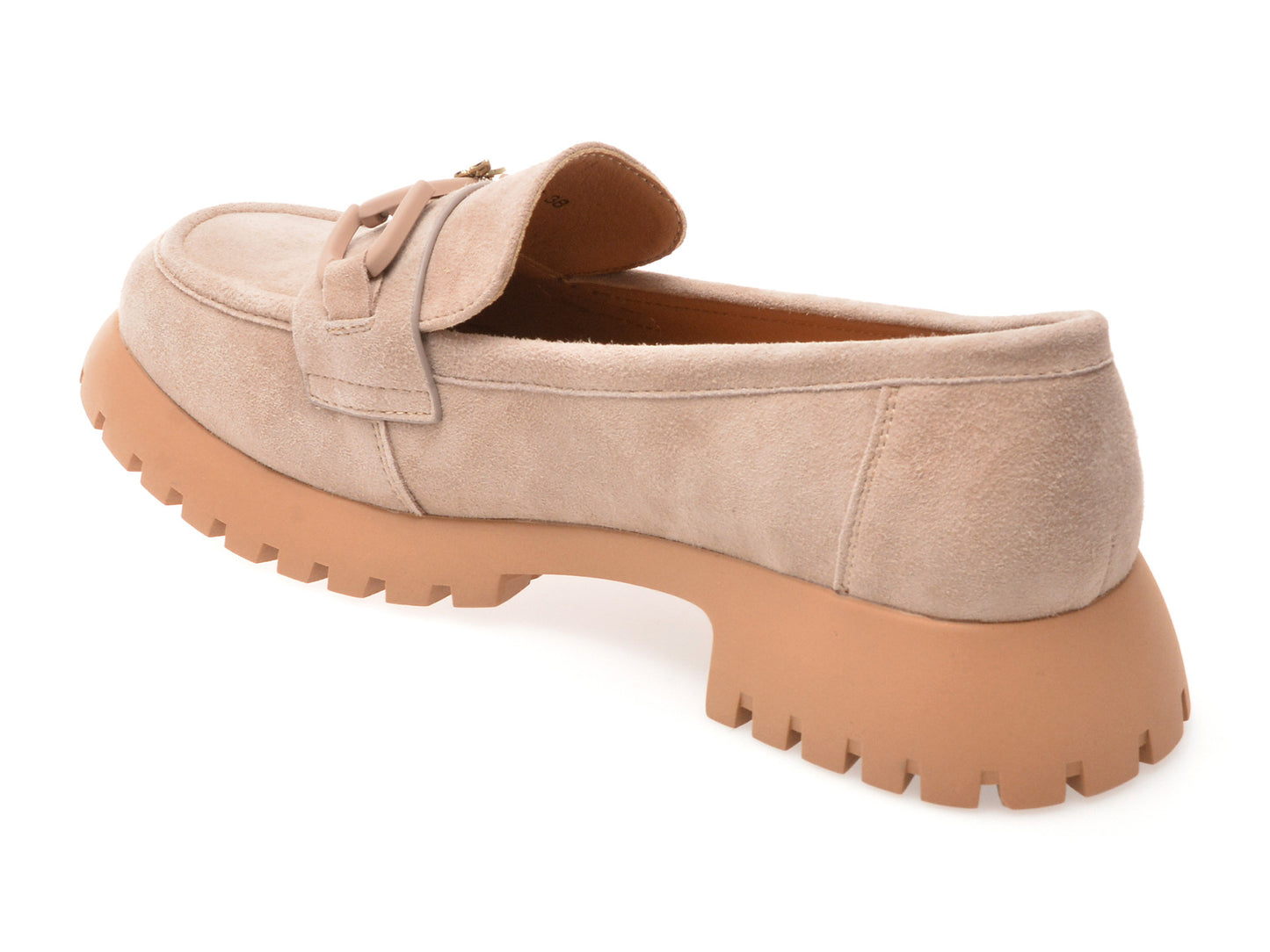 Mocasini GRYXA gri, V856G45, din piele intoarsa