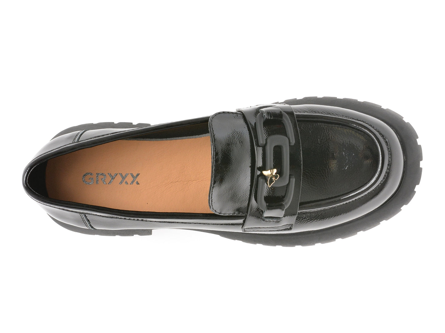 Mocasini GRYXA gri, V856G45, din piele intoarsa