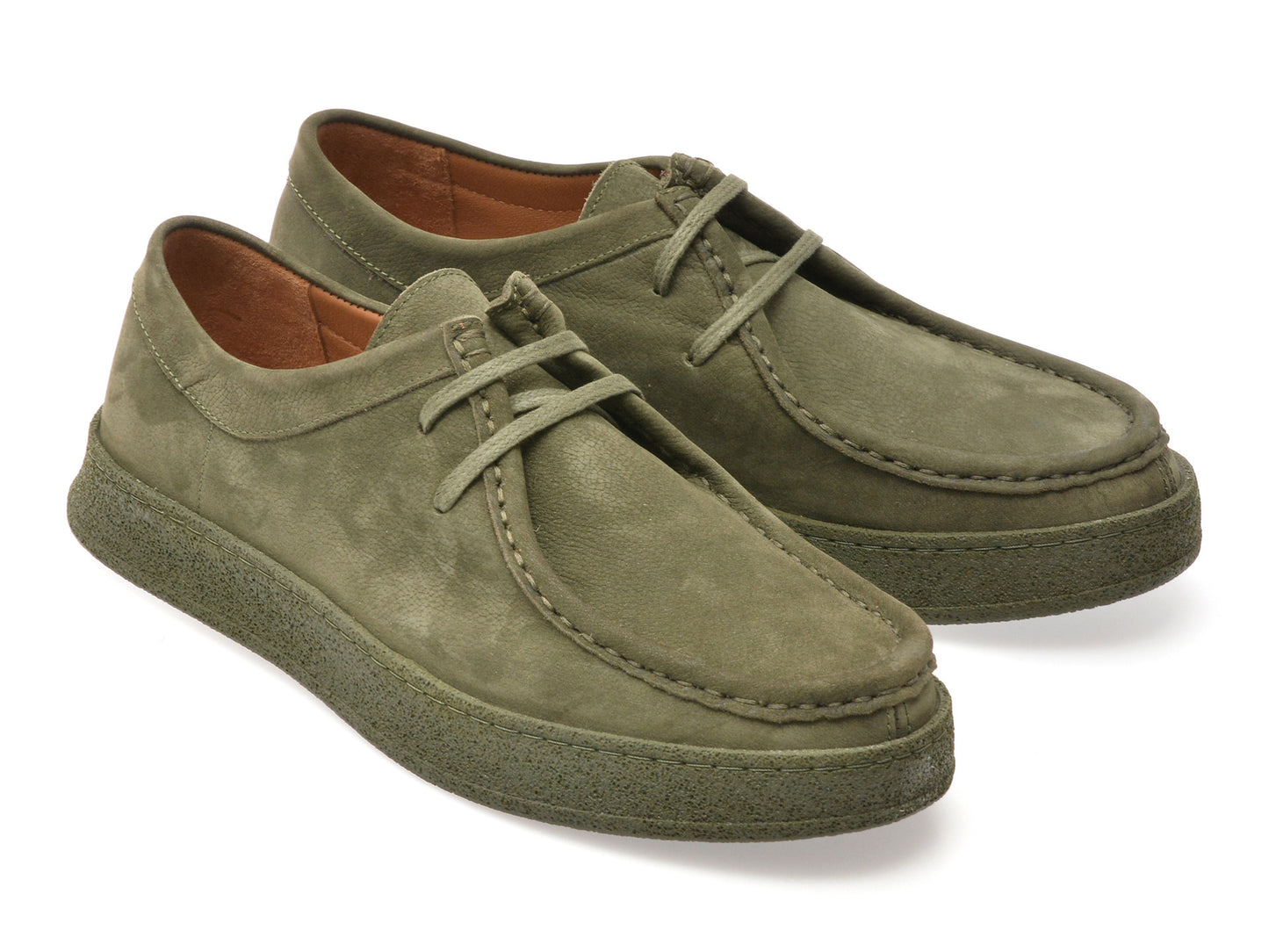 Mocasini GRYXA kaki, M71802, din nabuc