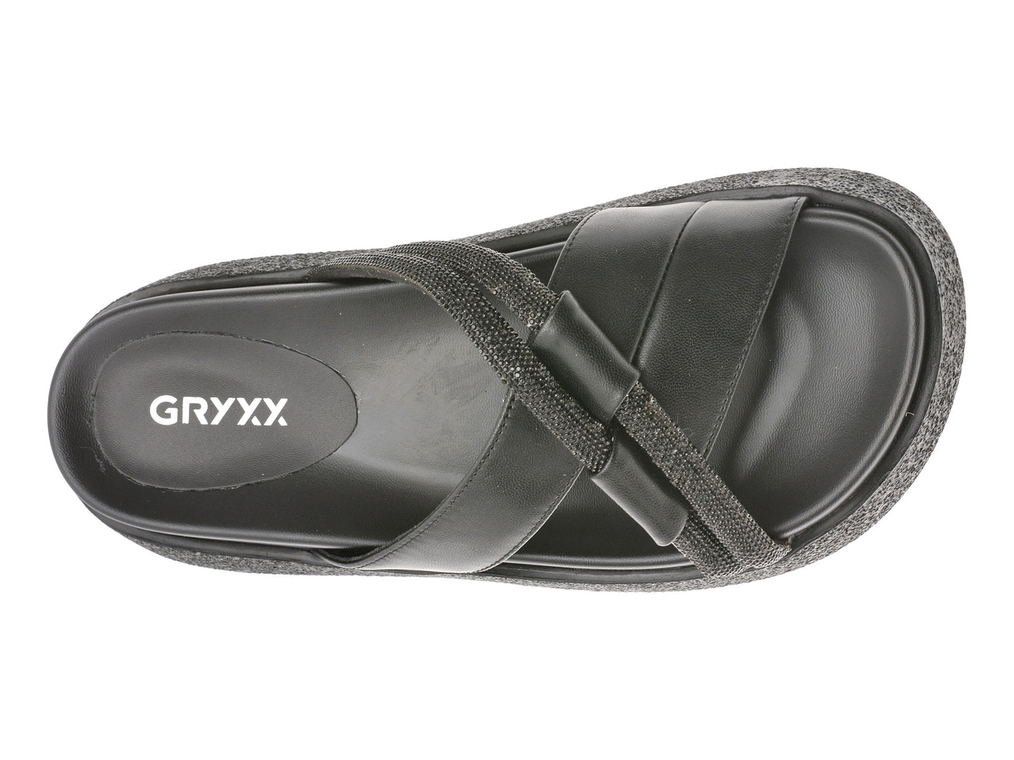 Papuci GRYXA albi, 1350H13, din piele naturala