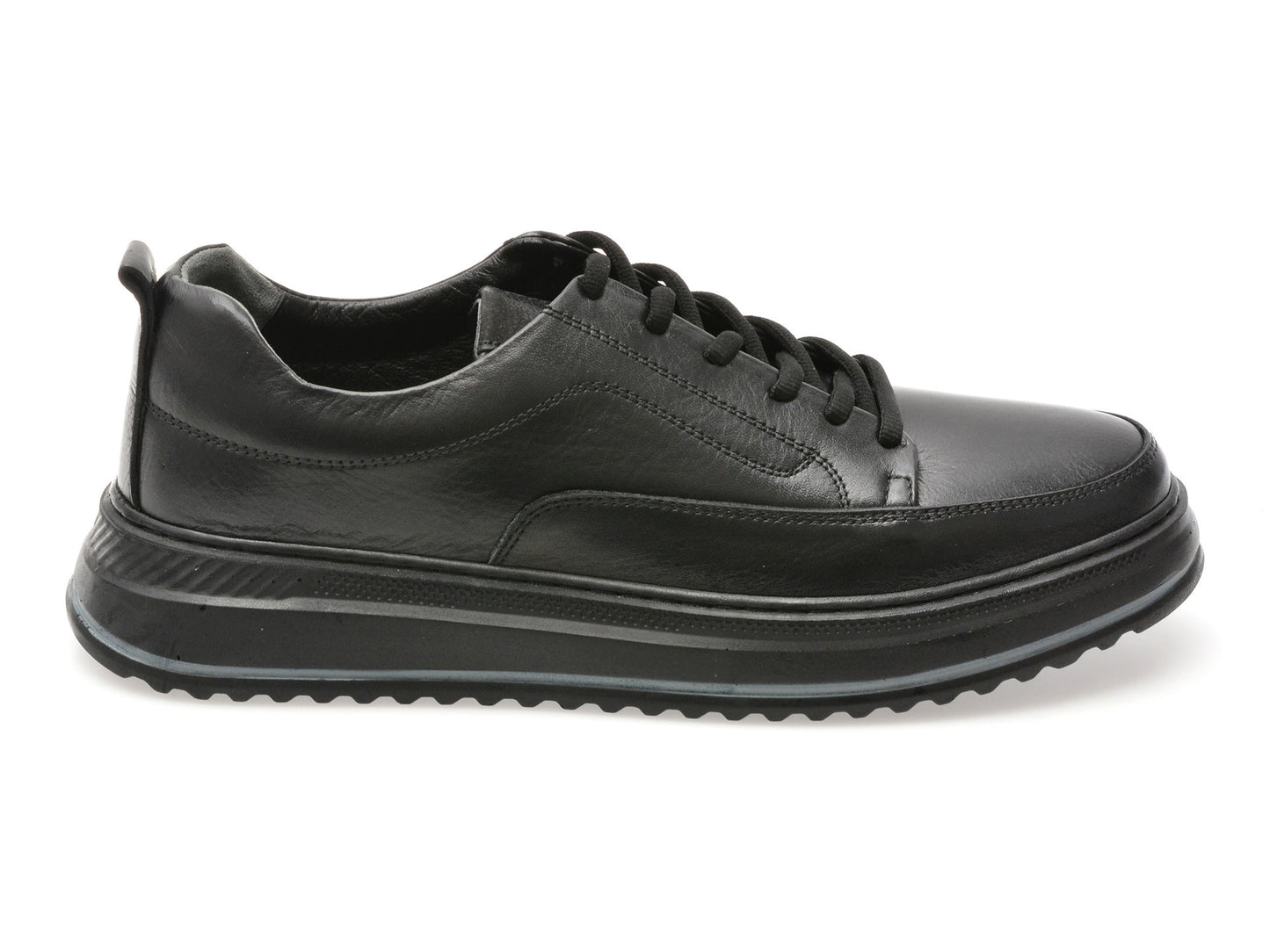 Pantofi sport GRYXA negri, BS4150, din piele naturala
