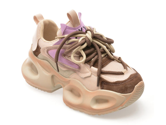 Pantofi sport GRYXA maro, 3039, din material textil