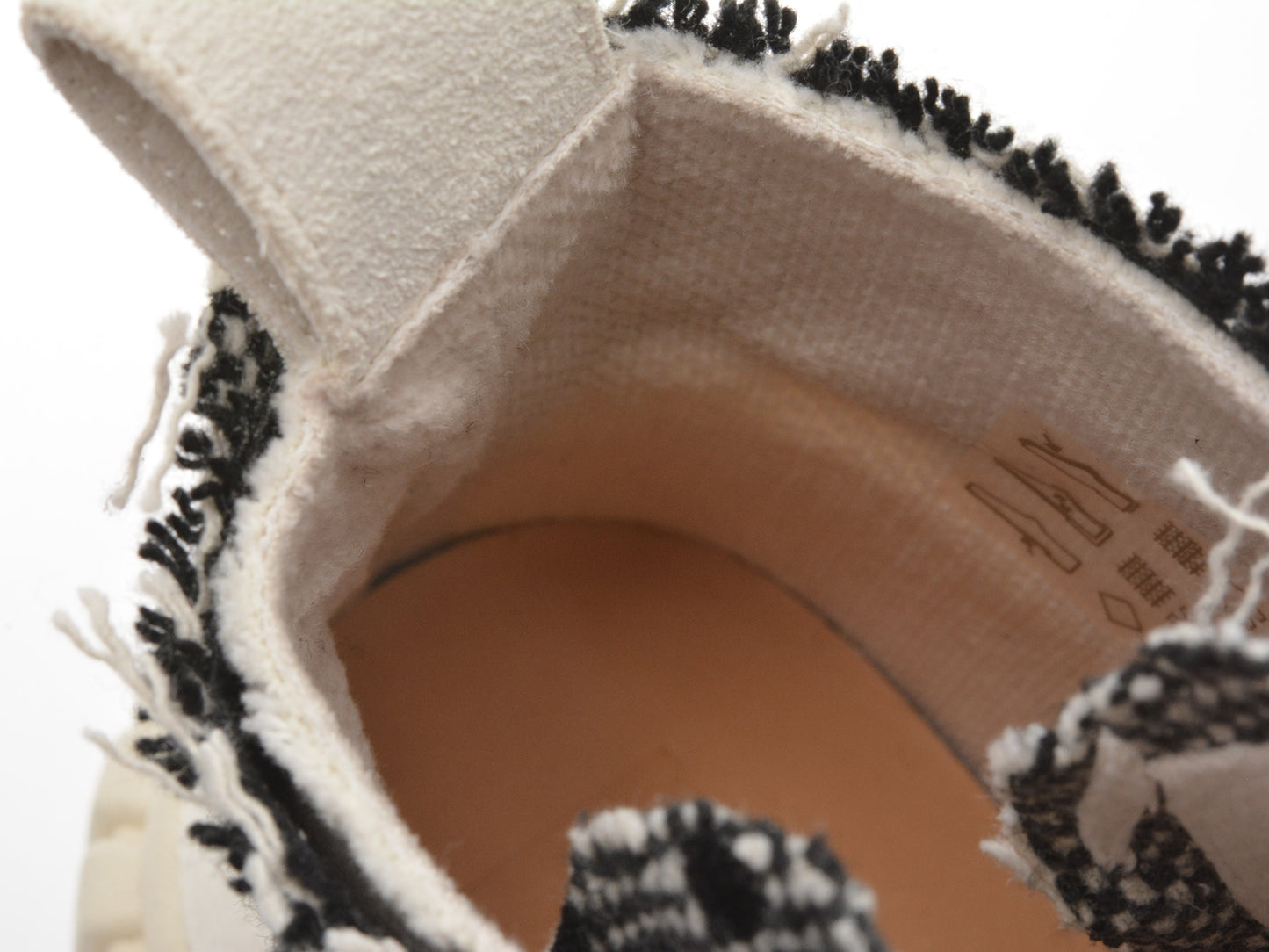 Ghete GRYXA albe, 240003, din material textil