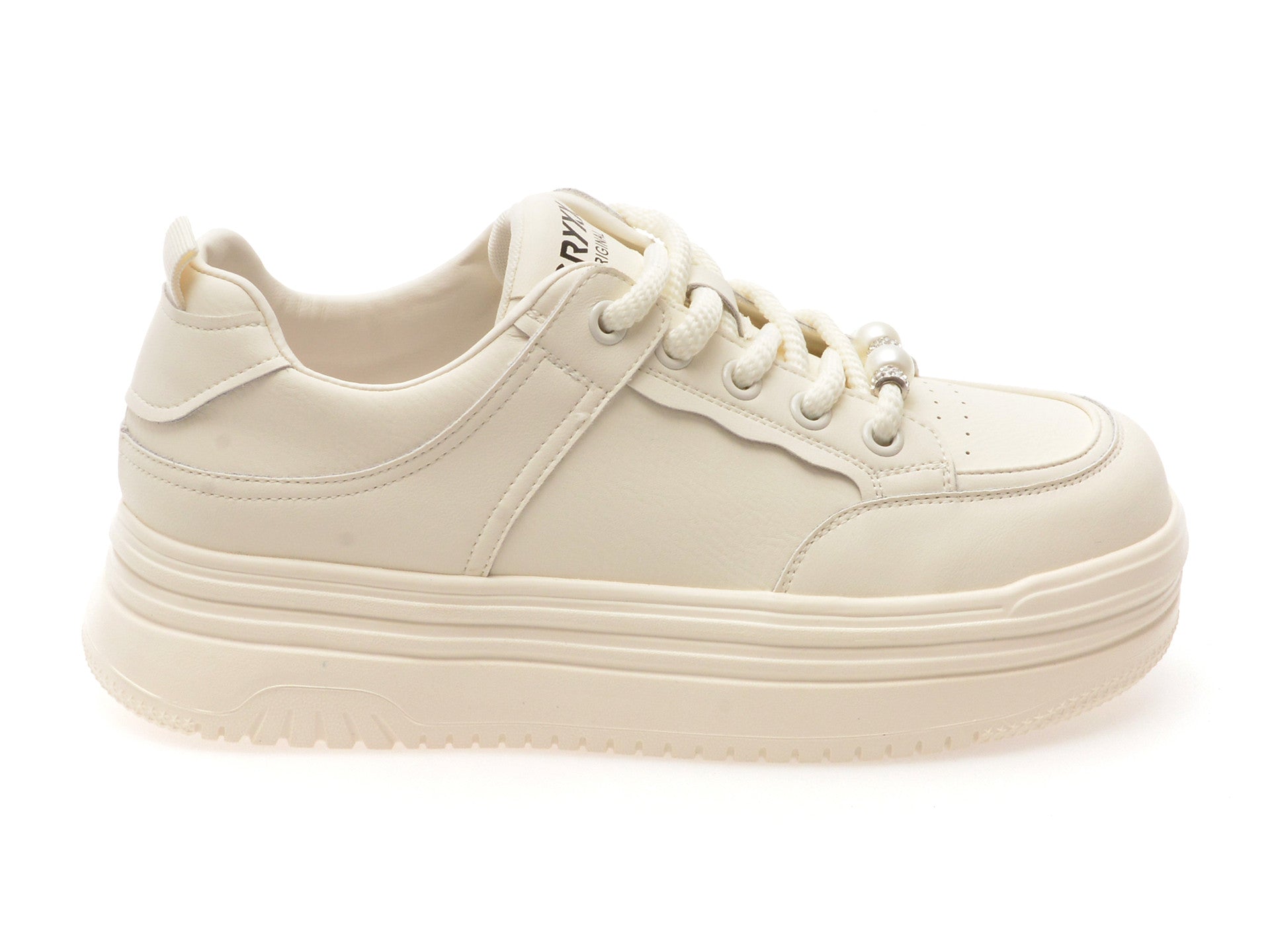 Pantofi sport GRYXA albi, 1701, din piele naturala