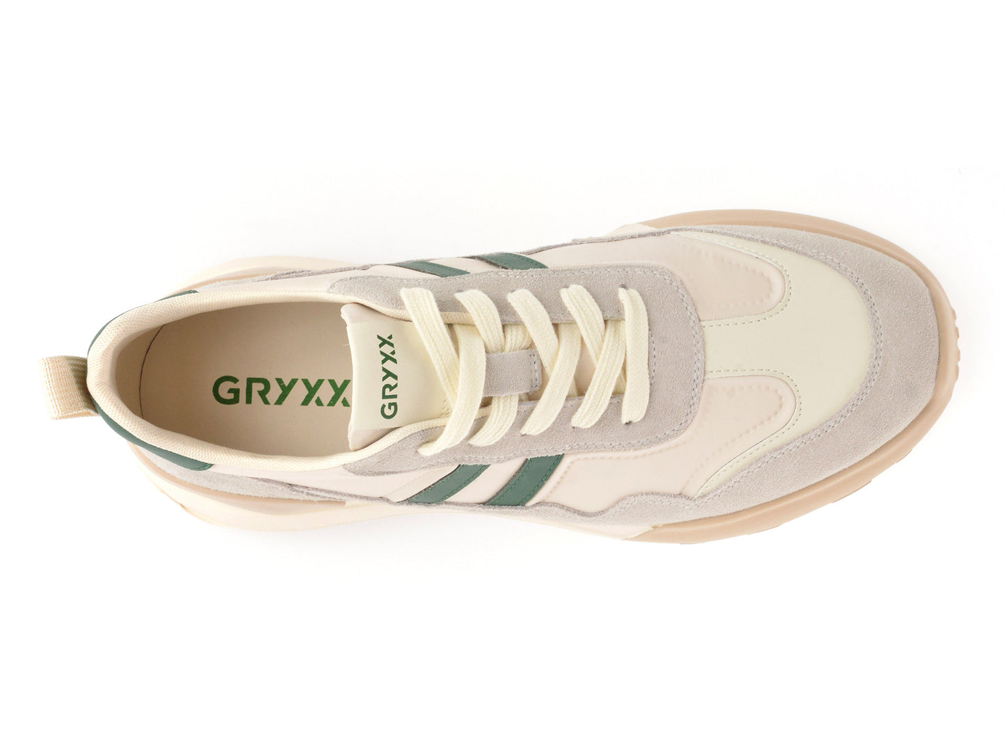 Pantofi sport GRYXA bej, 8001, din material textil
