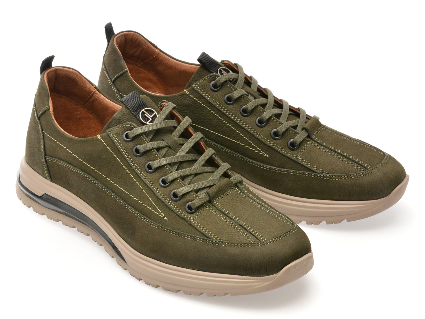 Pantofi sport GRYXA maro, LS2404, din piele naturala