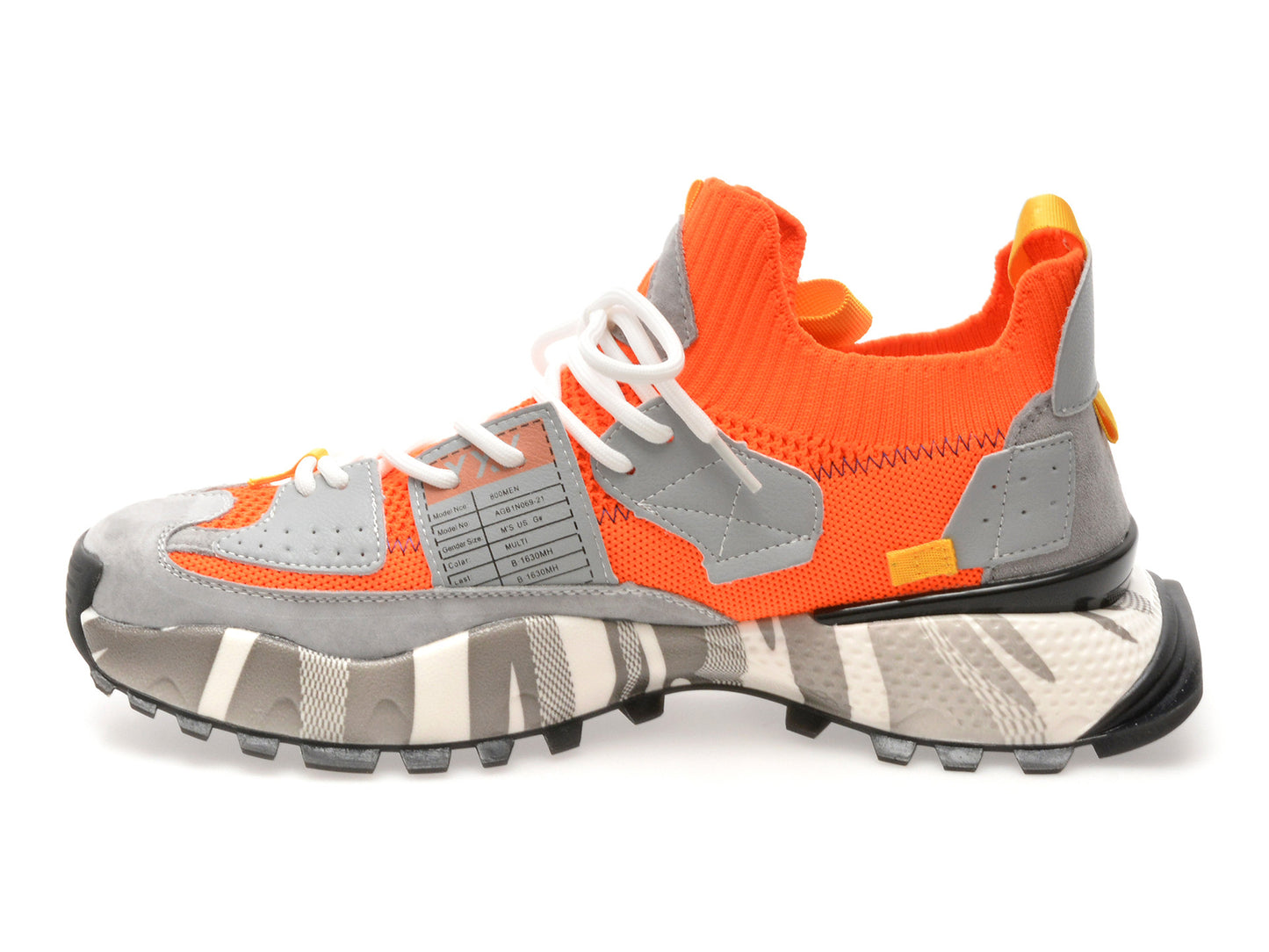 Pantofi sport GRYXA portocalii, 18159, din material textil