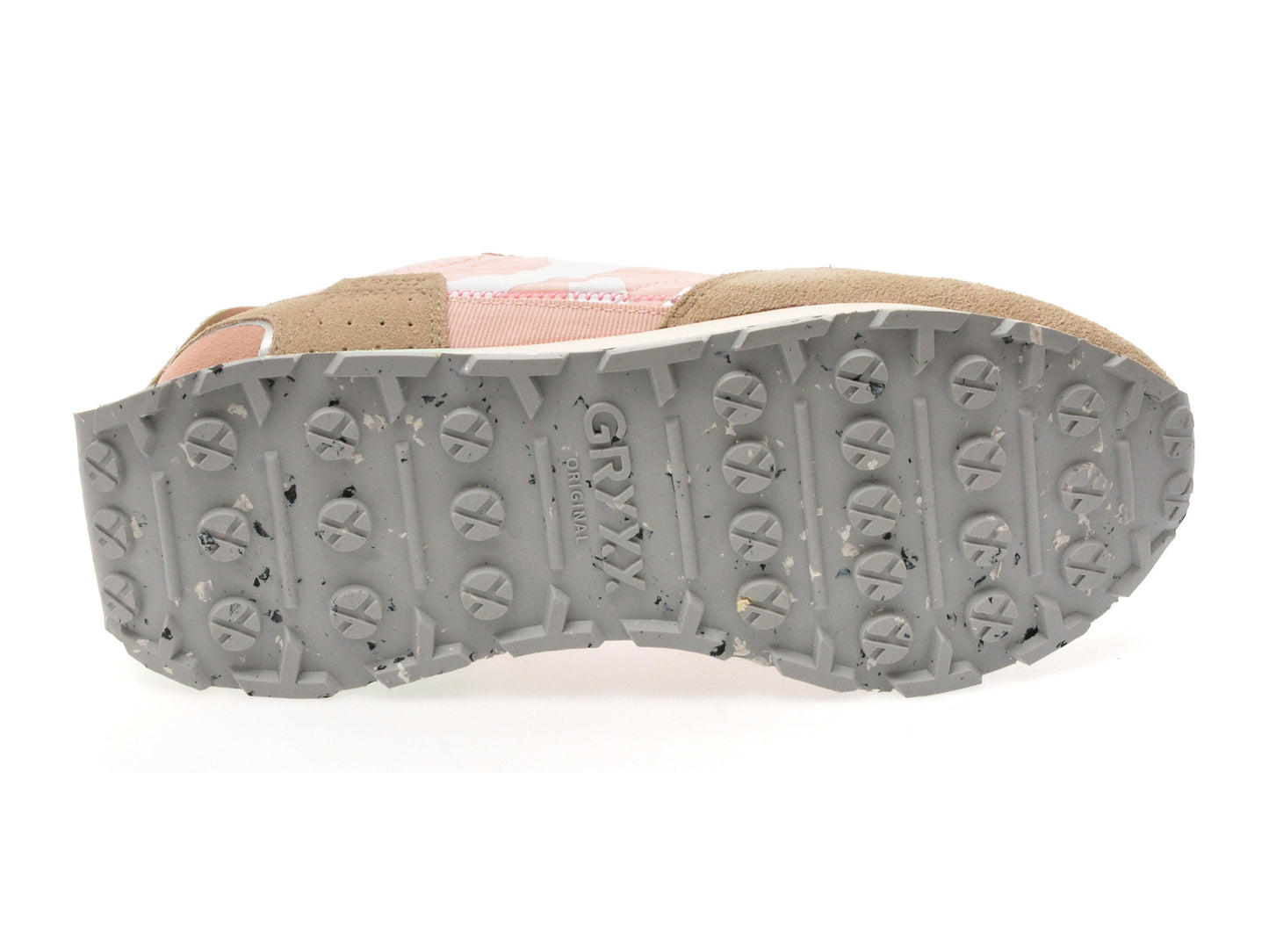 Pantofi sport GRYXA albi, 40061W, din material textil
