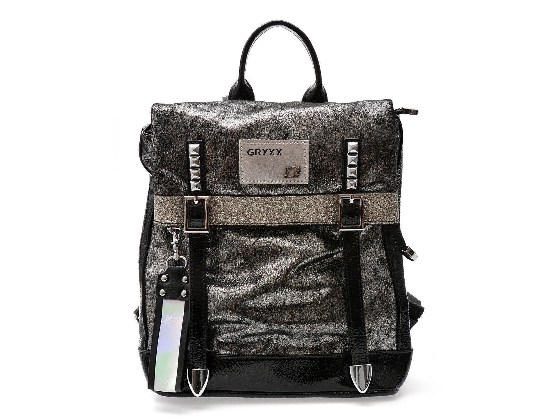 Rucsac GRYXA negru, 64144, din piele ecologica