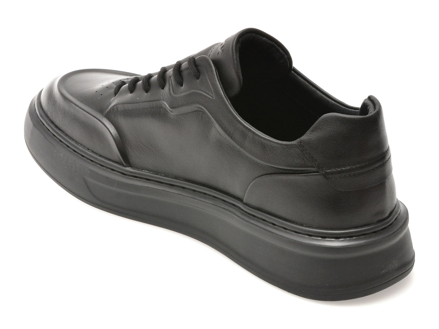 Pantofi sport GRYXA negri, 5618, din piele naturala