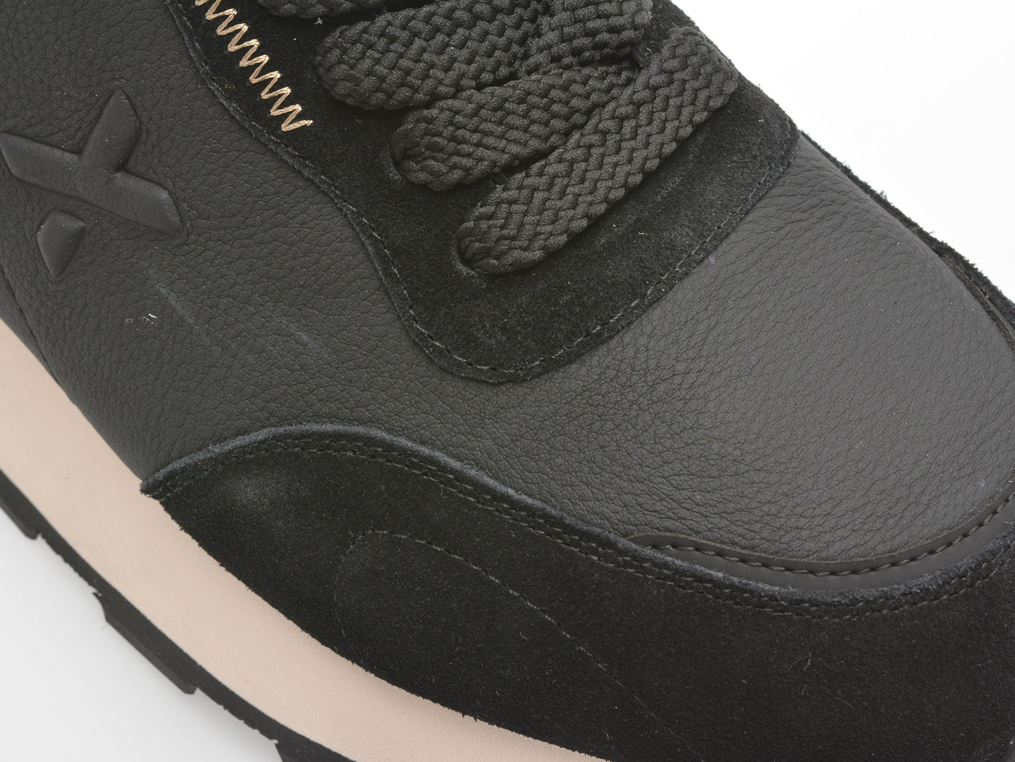 Pantofi sport GRYXA negri, 110169, din piele naturala