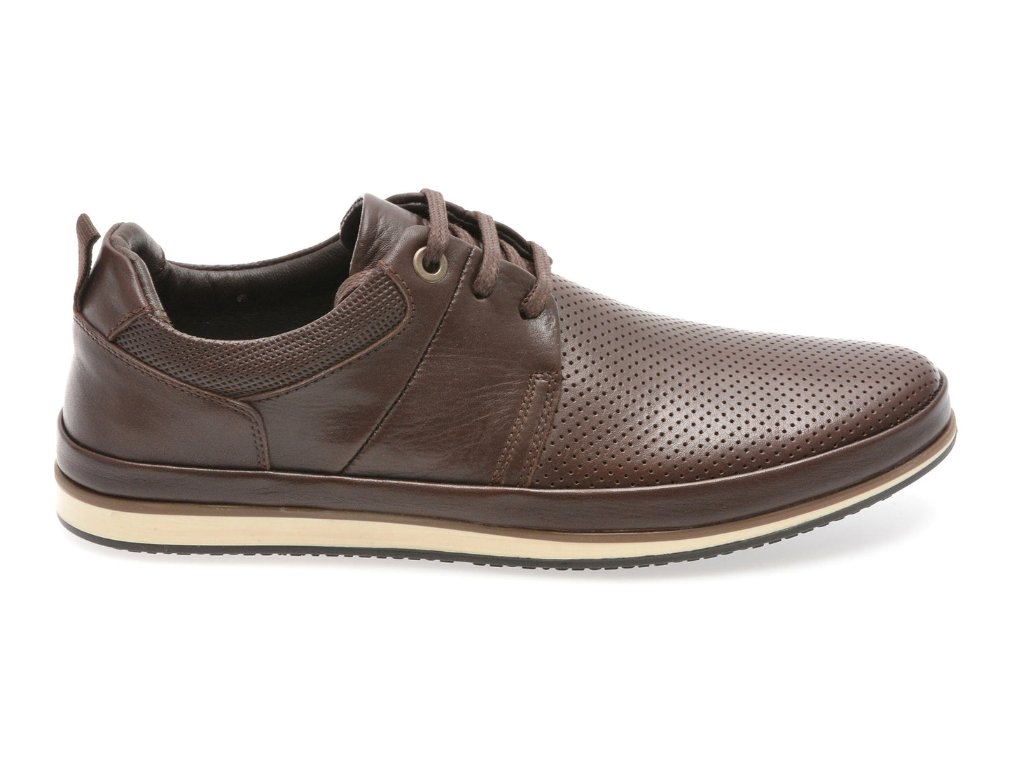 Pantofi GRYXA maro, M6819, din piele naturala