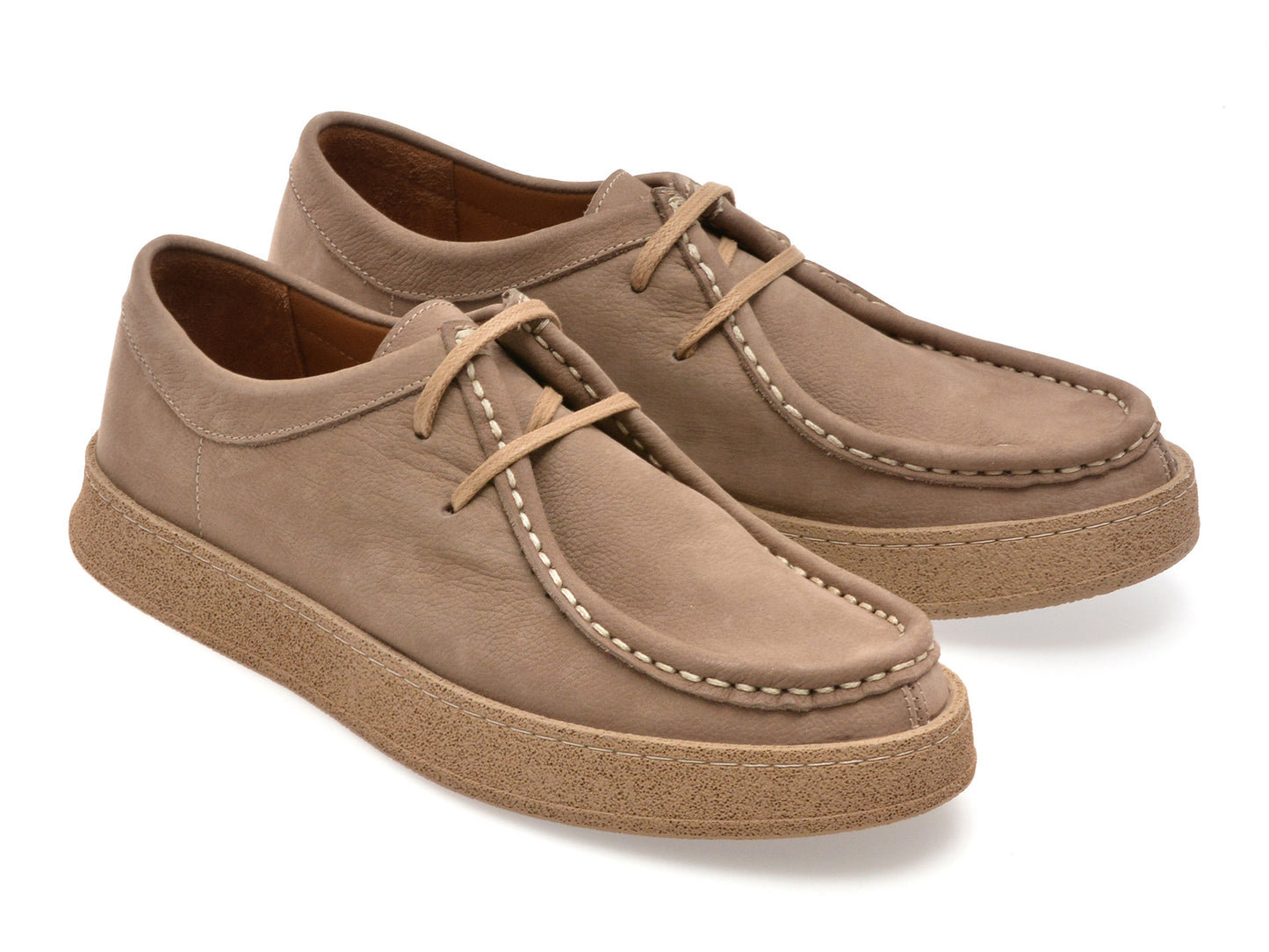 Mocasini GRYXA kaki, M71802, din nabuc