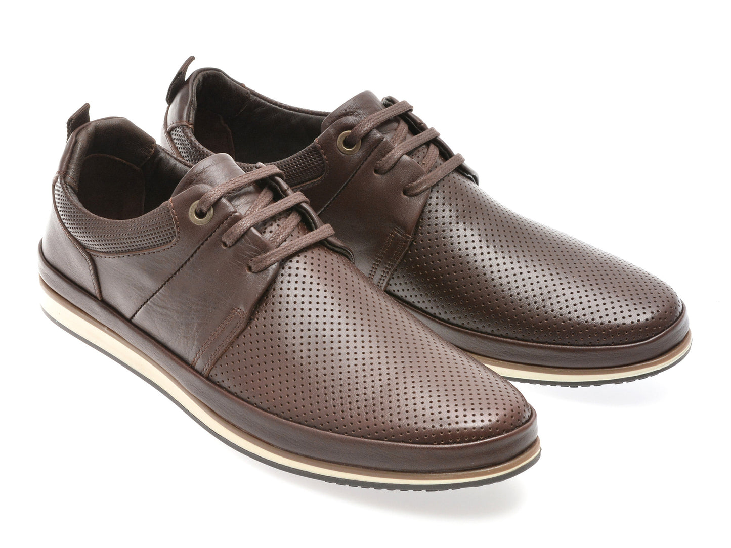 Pantofi GRYXA maro, M6819, din piele naturala