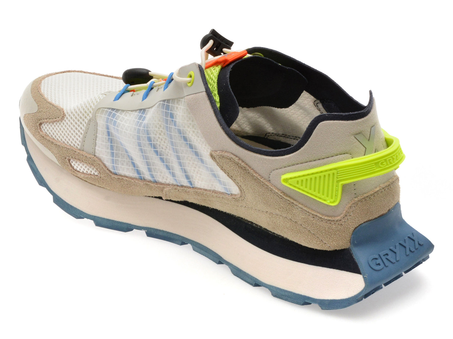 Pantofi sport GRYXA albi, 40049M, din material textil