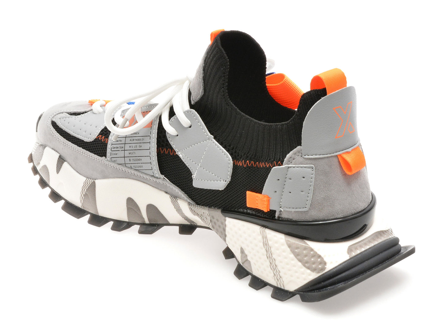 Pantofi sport GRYXA portocalii, 18159, din material textil