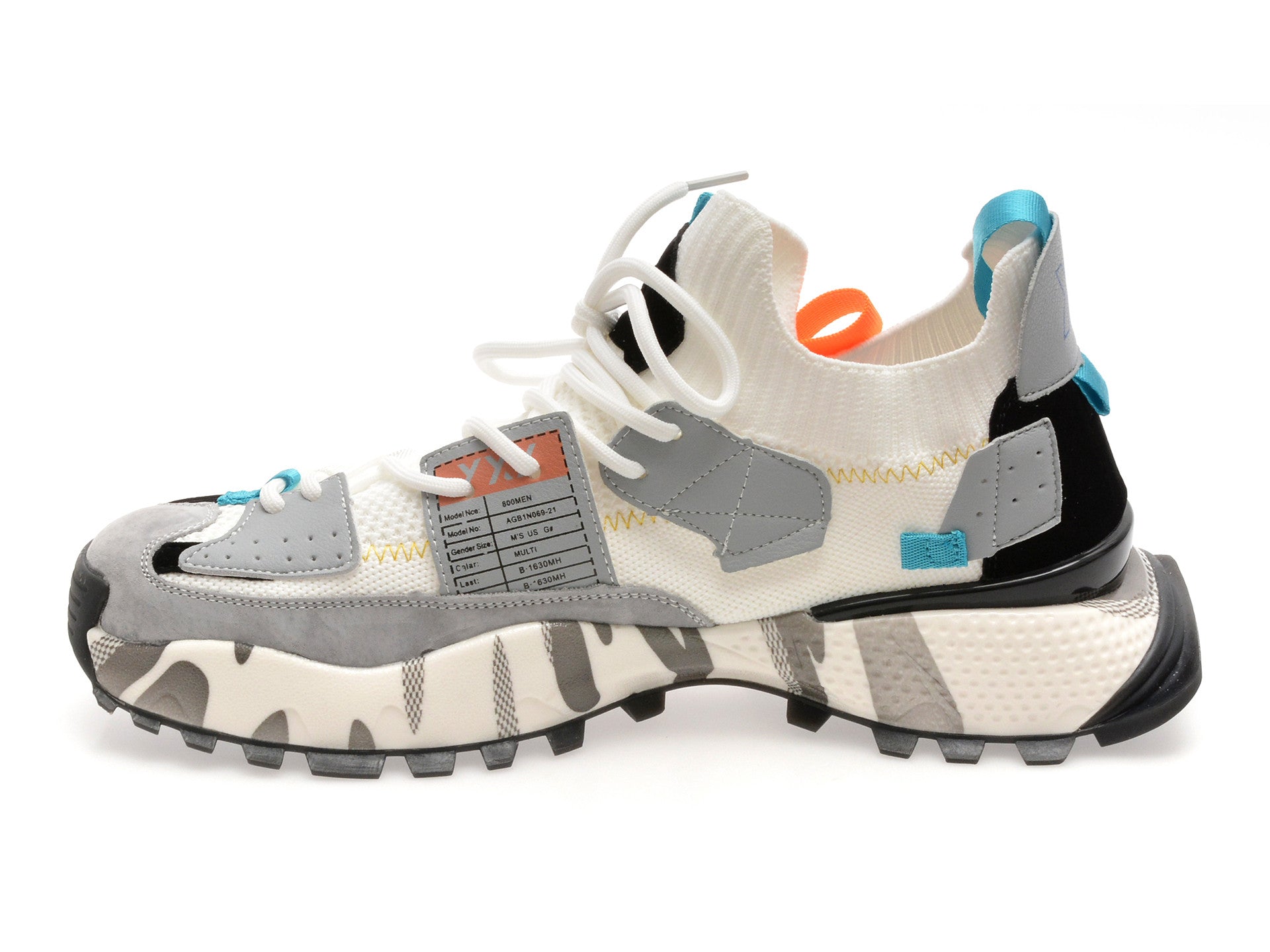 Pantofi sport GRYXA portocalii, 18159, din material textil