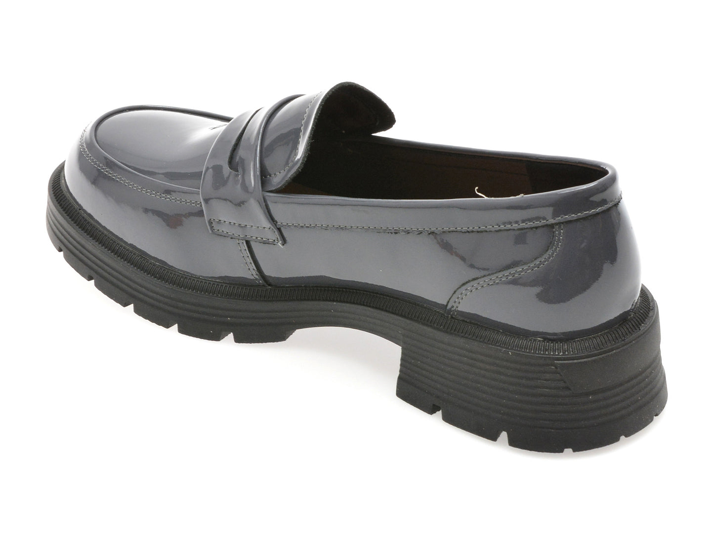Mocasini GRYXA bleumarin, 18079, din piele naturala lacuita
