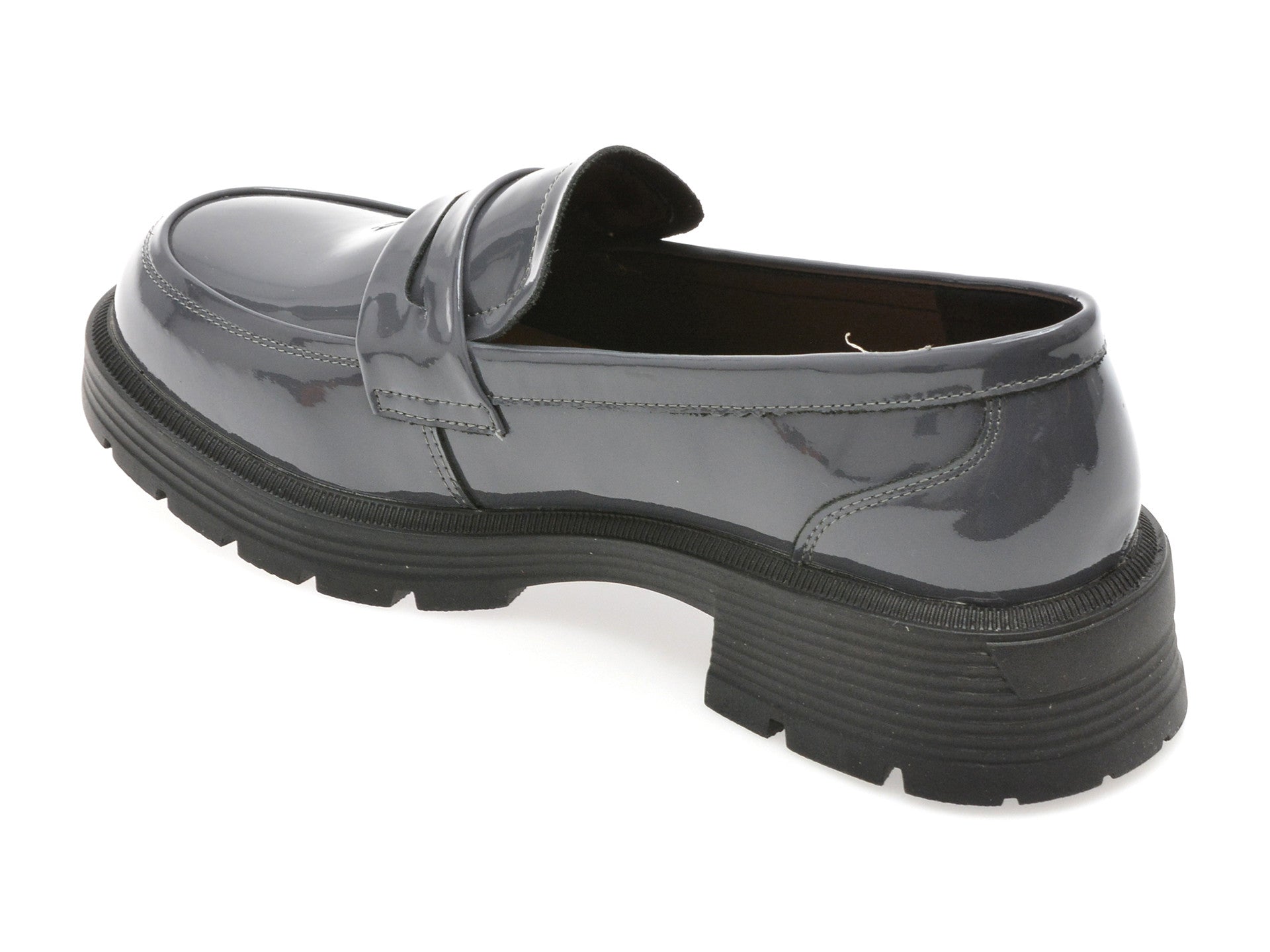 Mocasini GRYXA bleumarin, 18079, din piele naturala lacuita