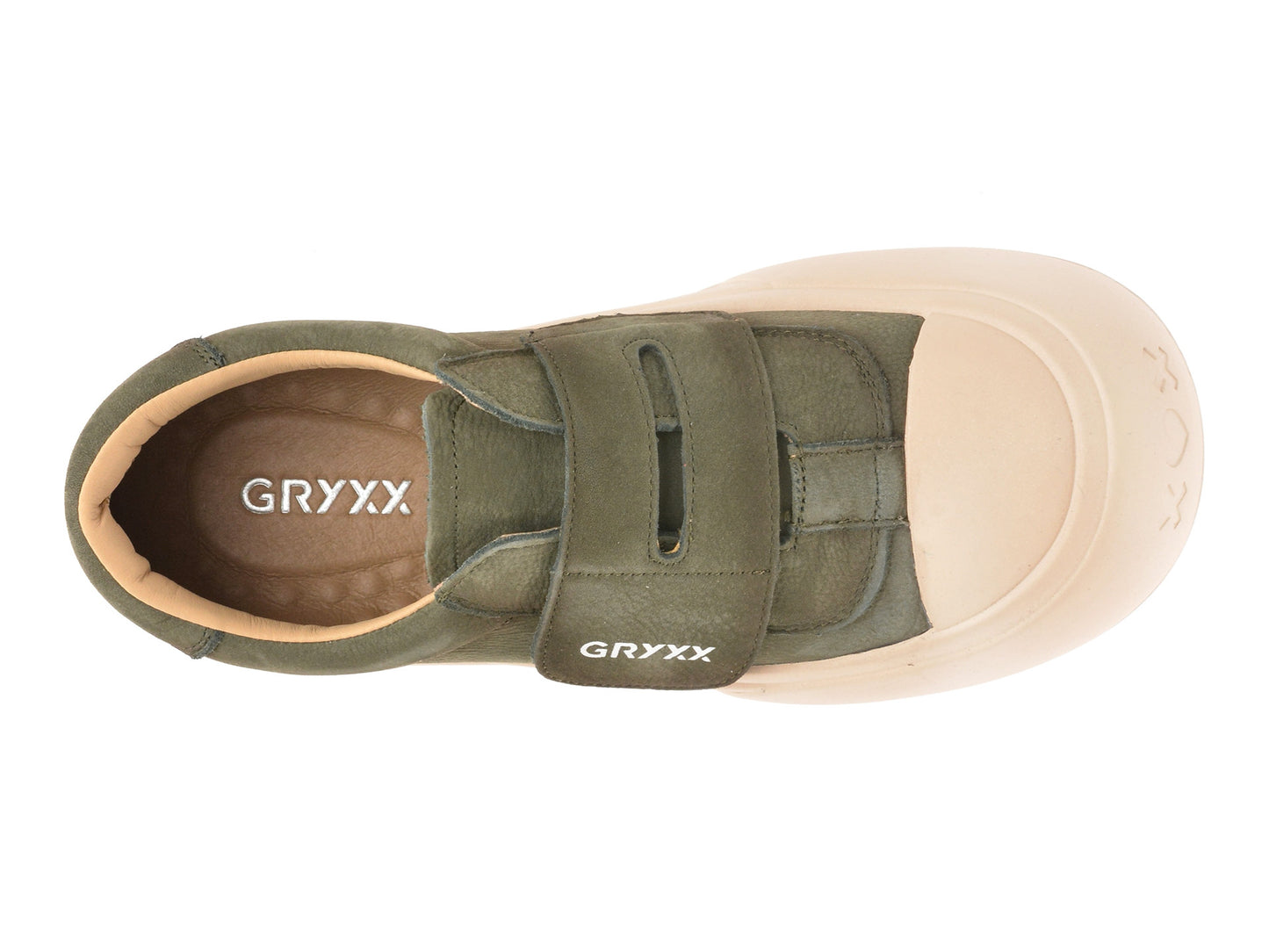 Pantofi sport GRYXA verzi, 8578, din nabuc