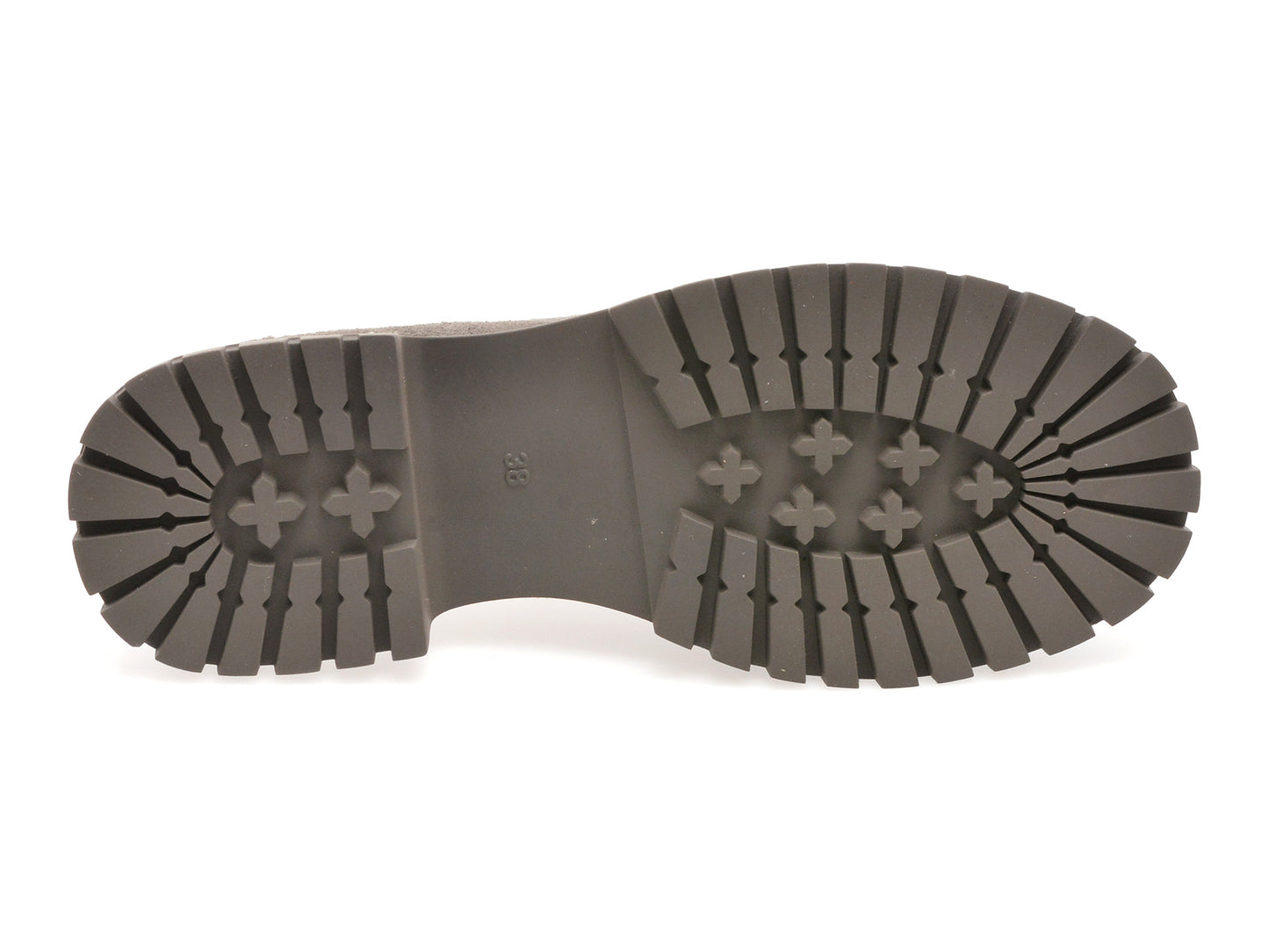 Mocasini GRYXA gri, V856G45, din piele intoarsa