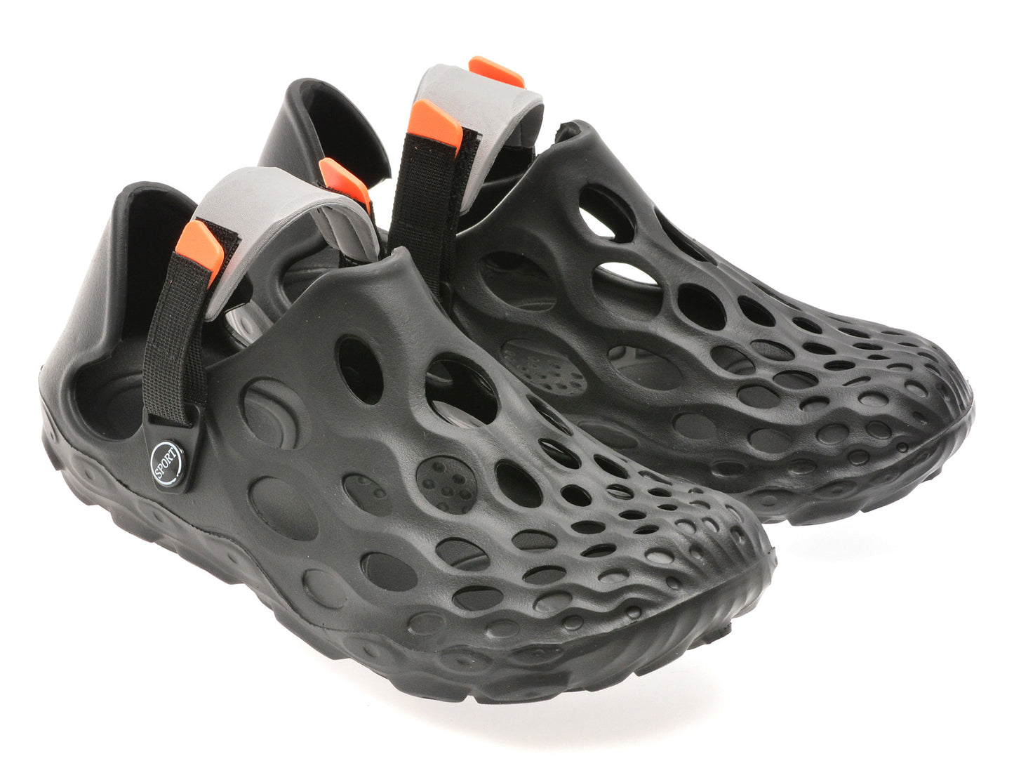 Papuci GRYXA negri, 868M, din pvc