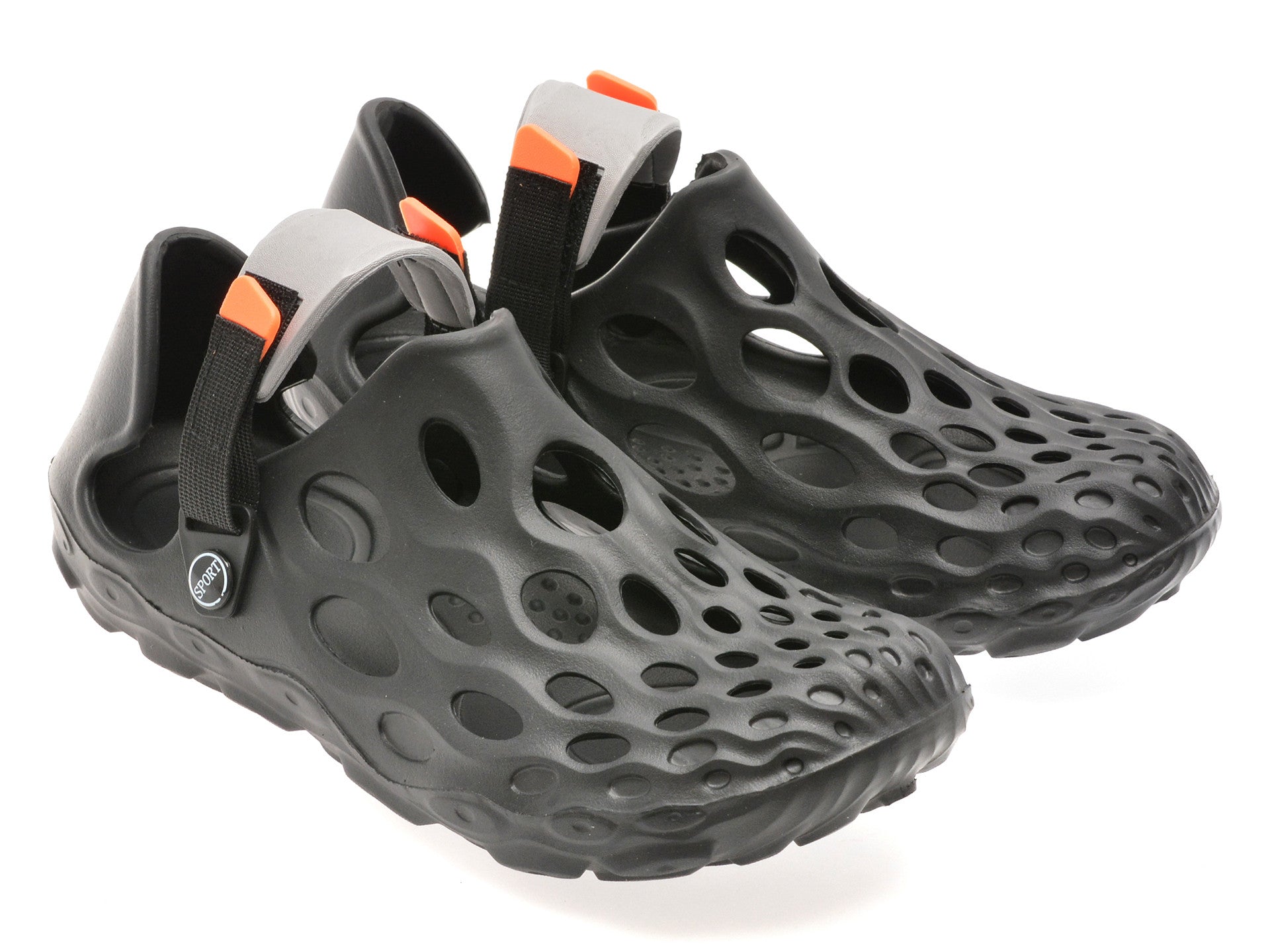Papuci GRYXA negri, 868M, din pvc