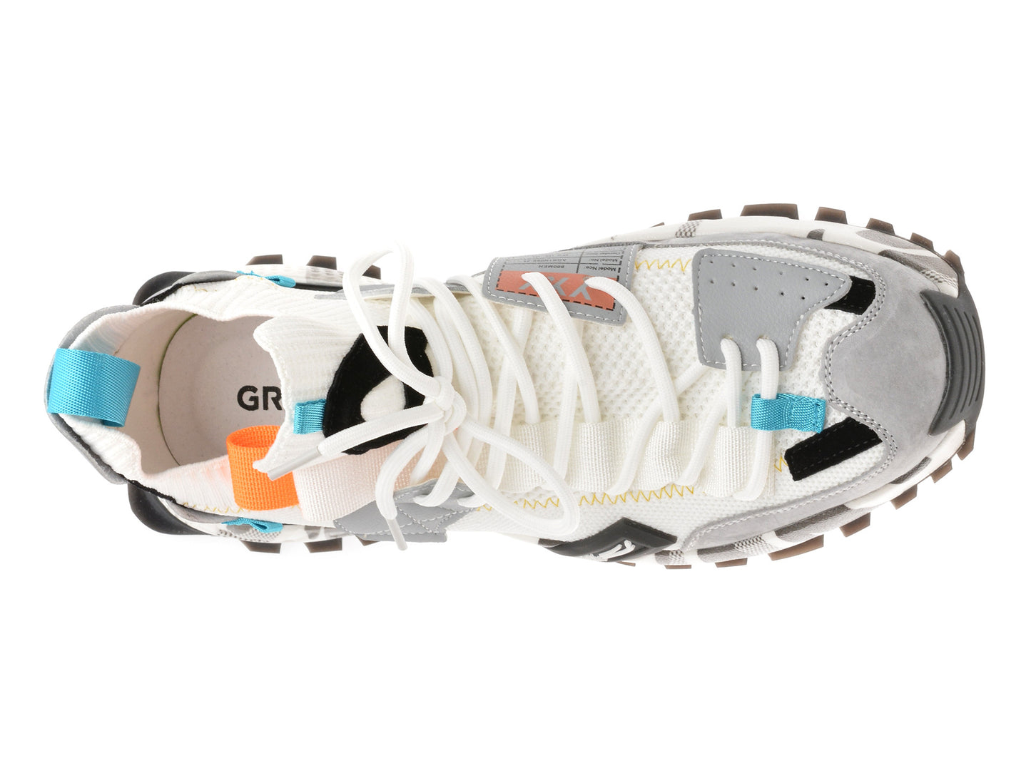 Pantofi sport GRYXA portocalii, 18159, din material textil