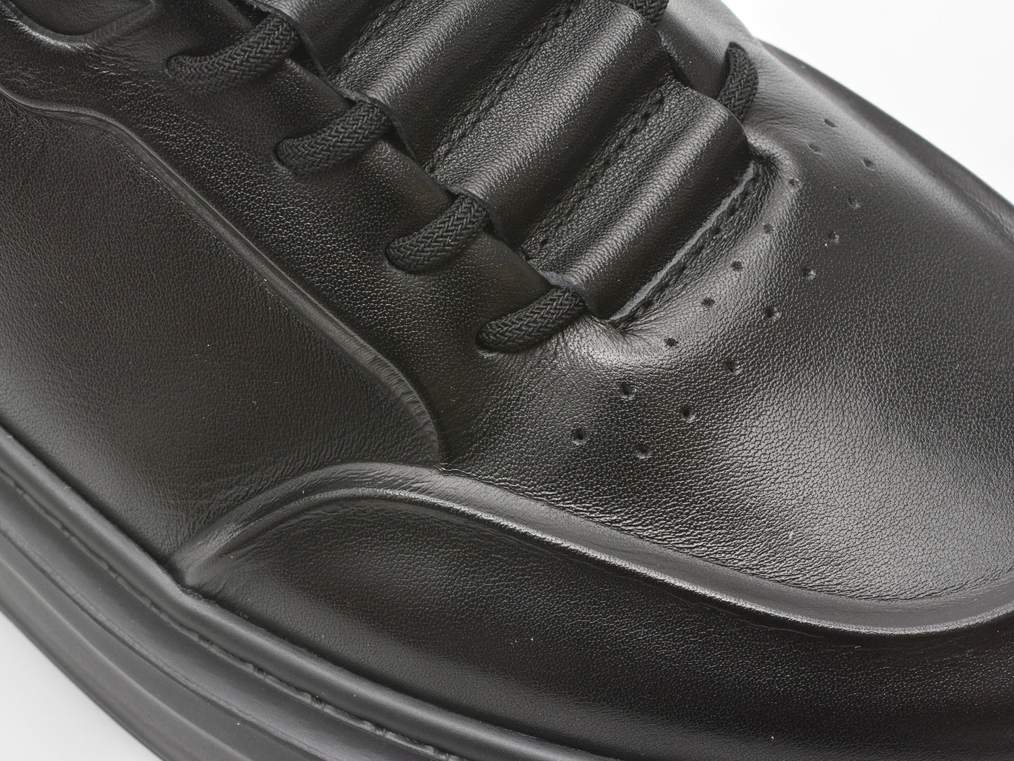 Pantofi sport GRYXA negri, 5618, din piele naturala