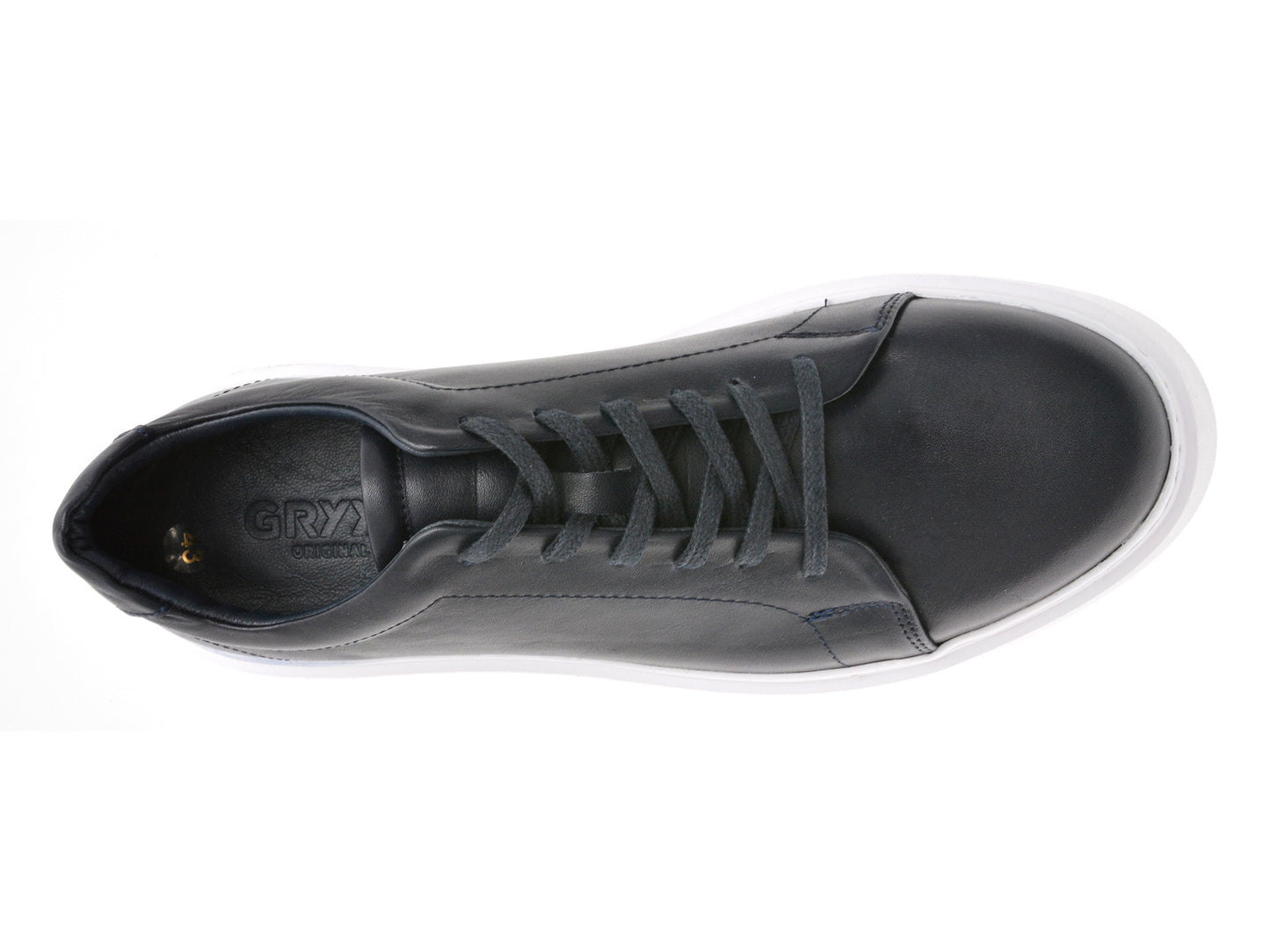 Pantofi sport GRYXA albi, M7162, din piele naturala