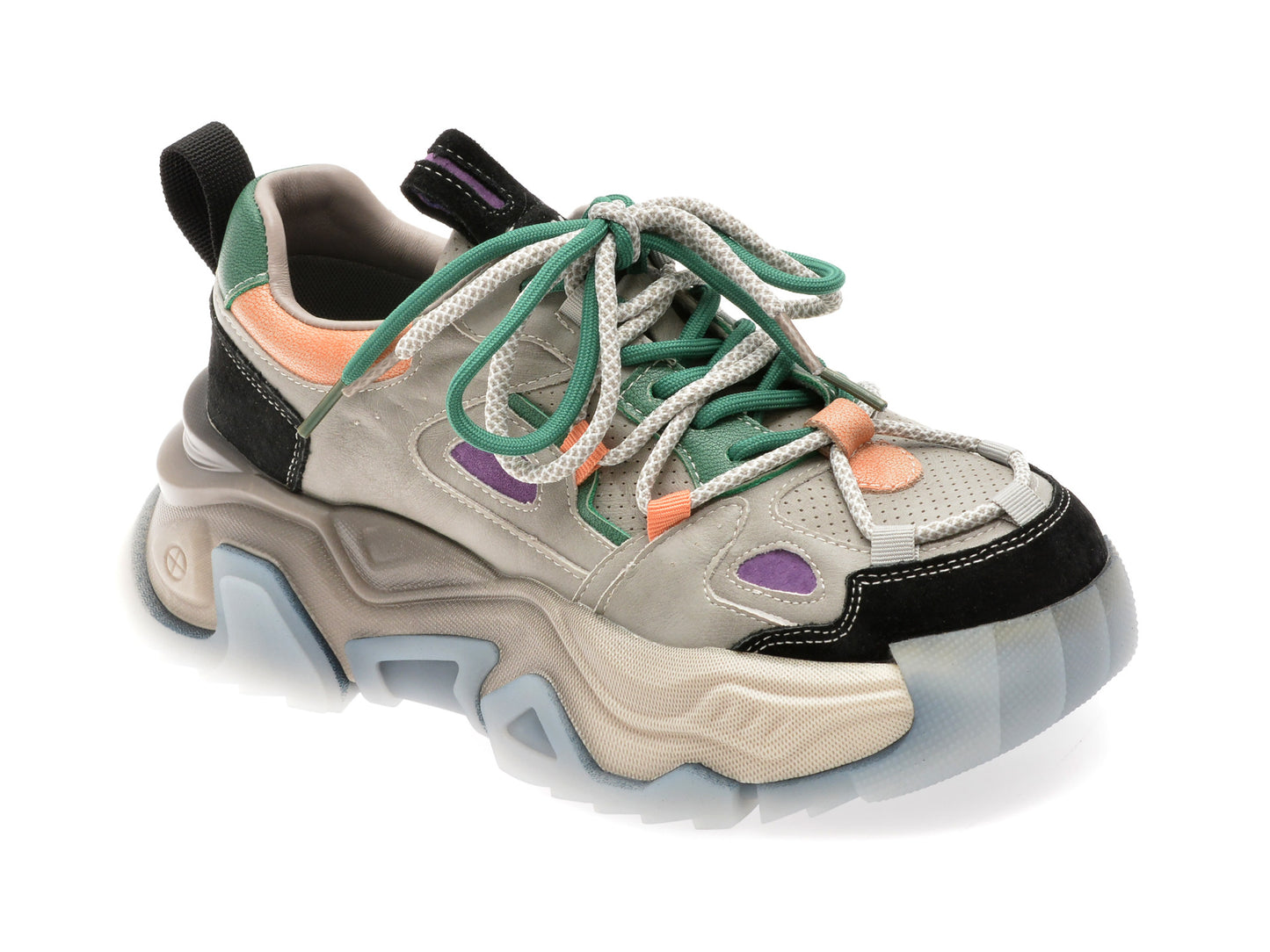 Pantofi sport GRYXA gri, 6968, din piele naturala