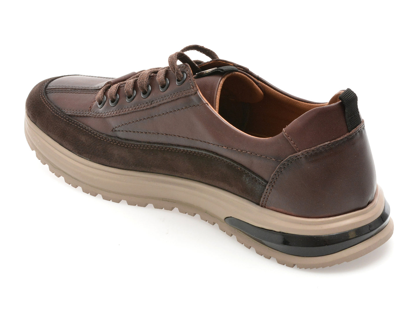 Pantofi sport GRYXA maro, LS2404, din piele naturala