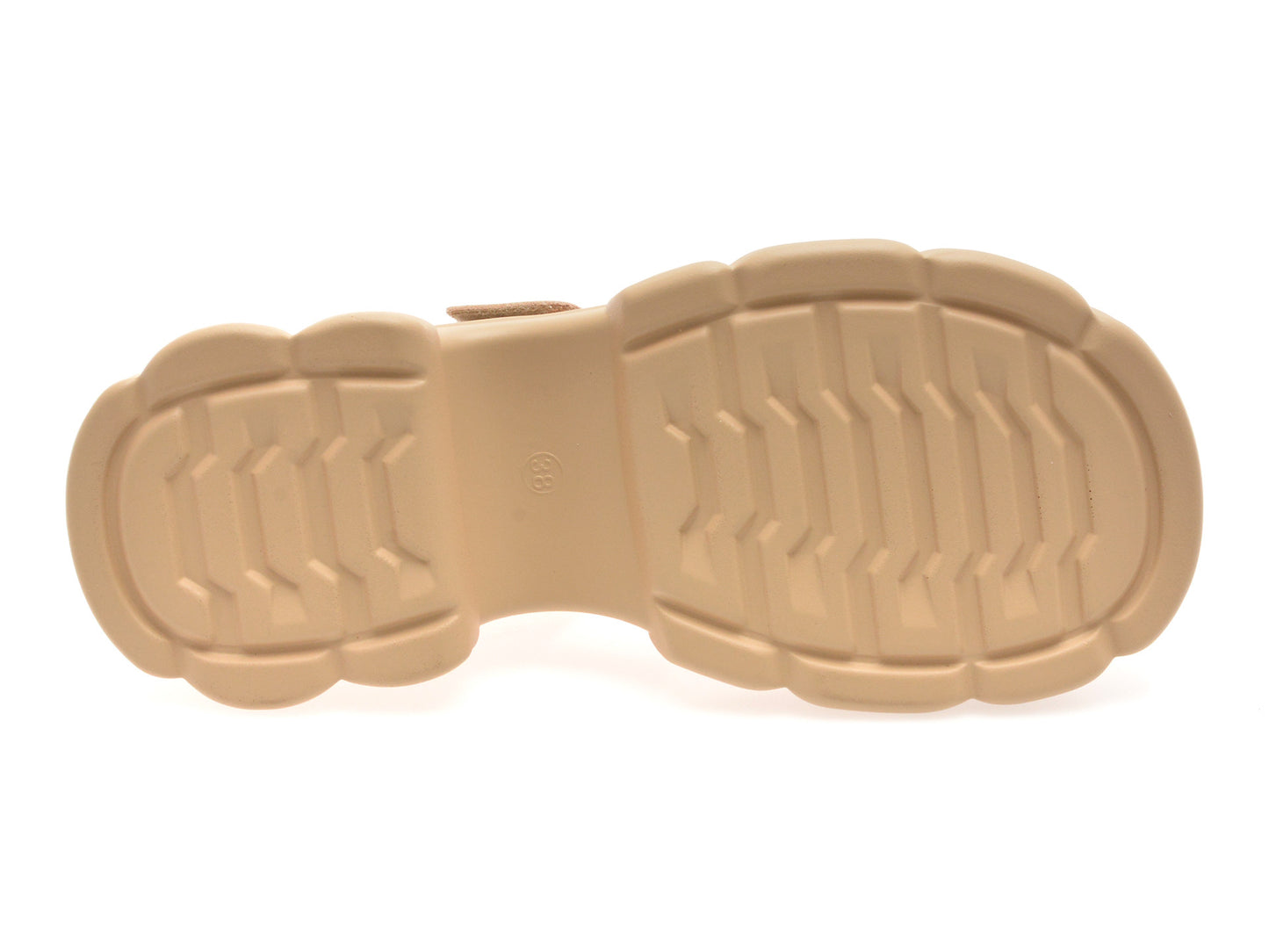 Sandale GRYXA nude, 66387, din piele naturala