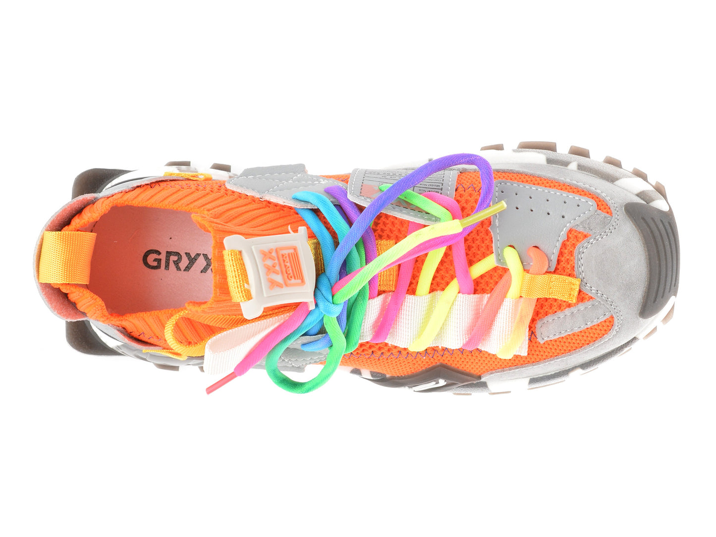 Pantofi sport GRYXA portocalii, 18159, din material textil