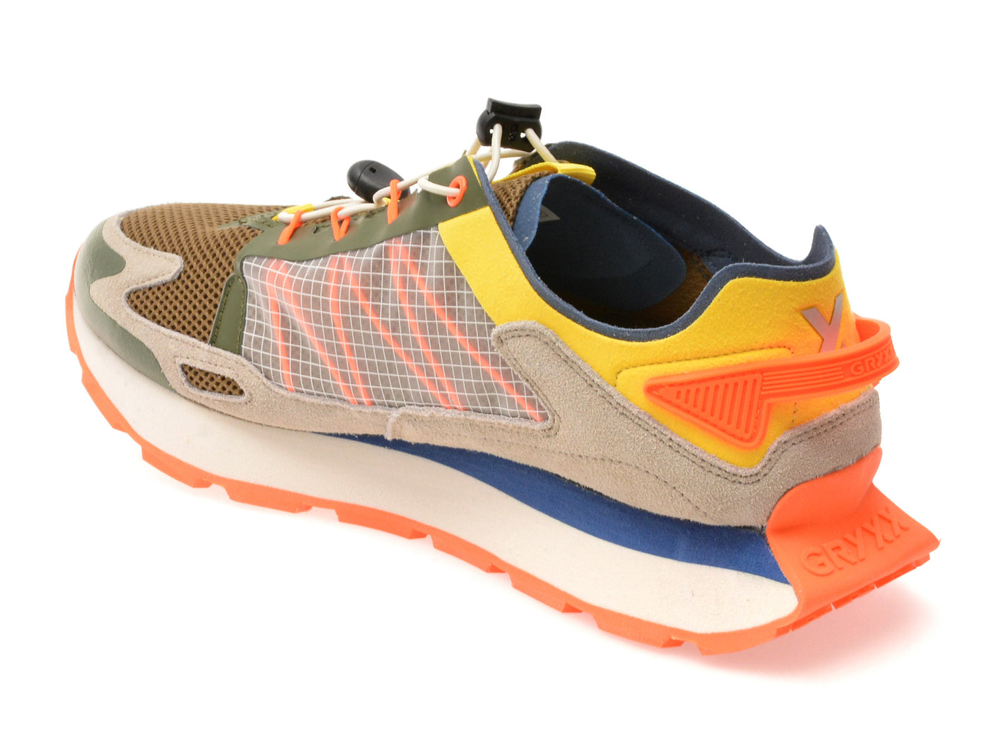 Pantofi sport GRYXA albi, 40049M, din material textil