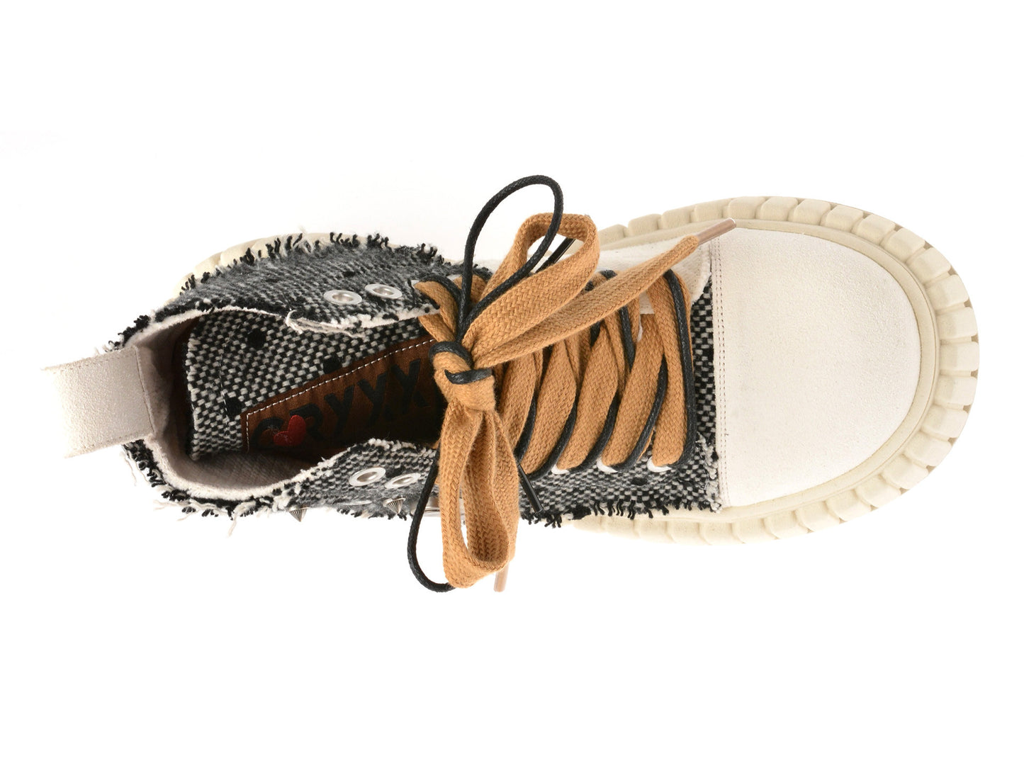 Ghete GRYXA albe, 240003, din material textil