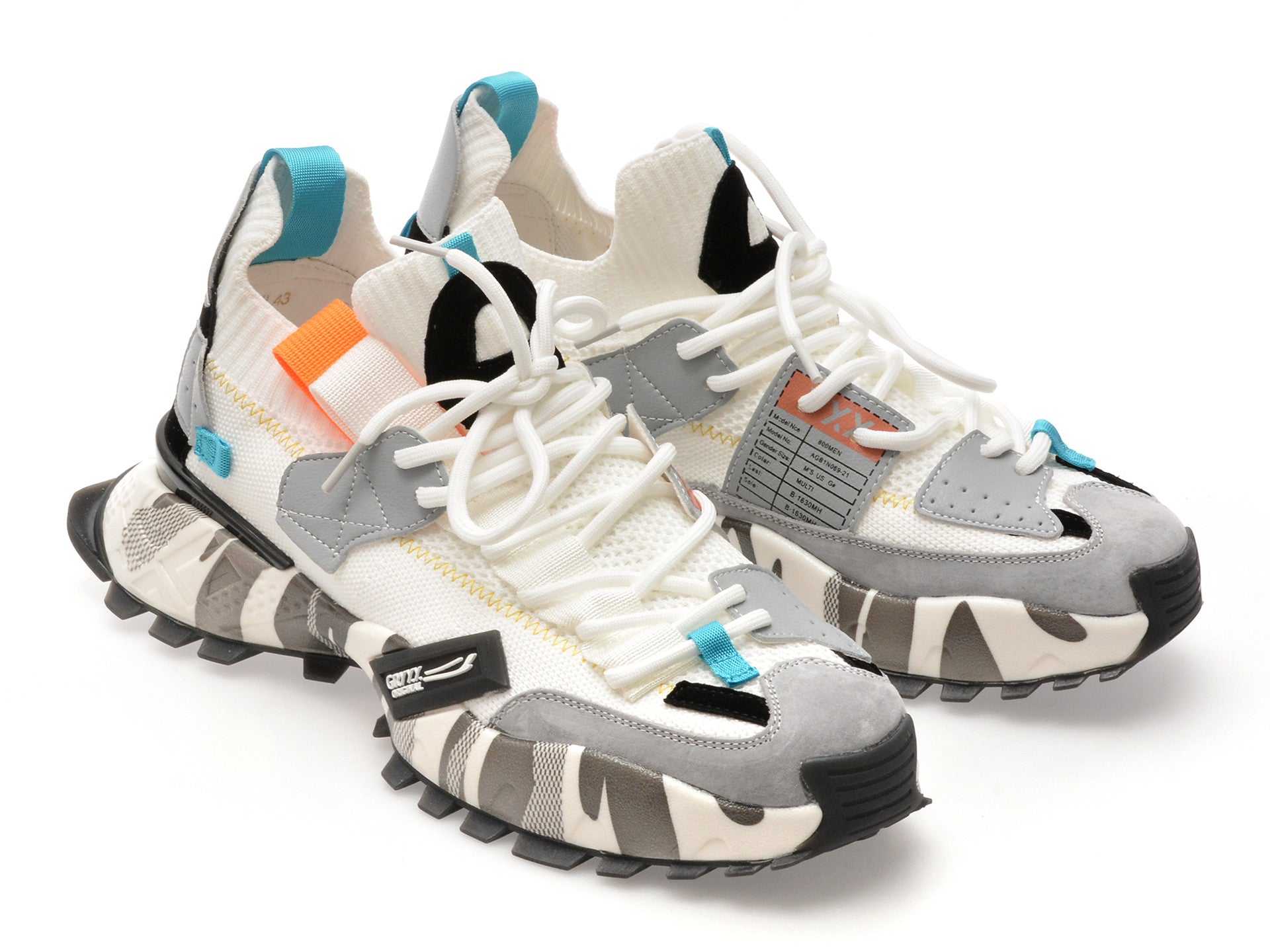 Pantofi sport GRYXA portocalii, 18159, din material textil