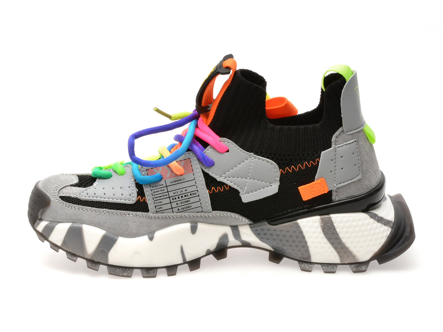 Pantofi sport GRYXA portocalii, 18159, din material textil
