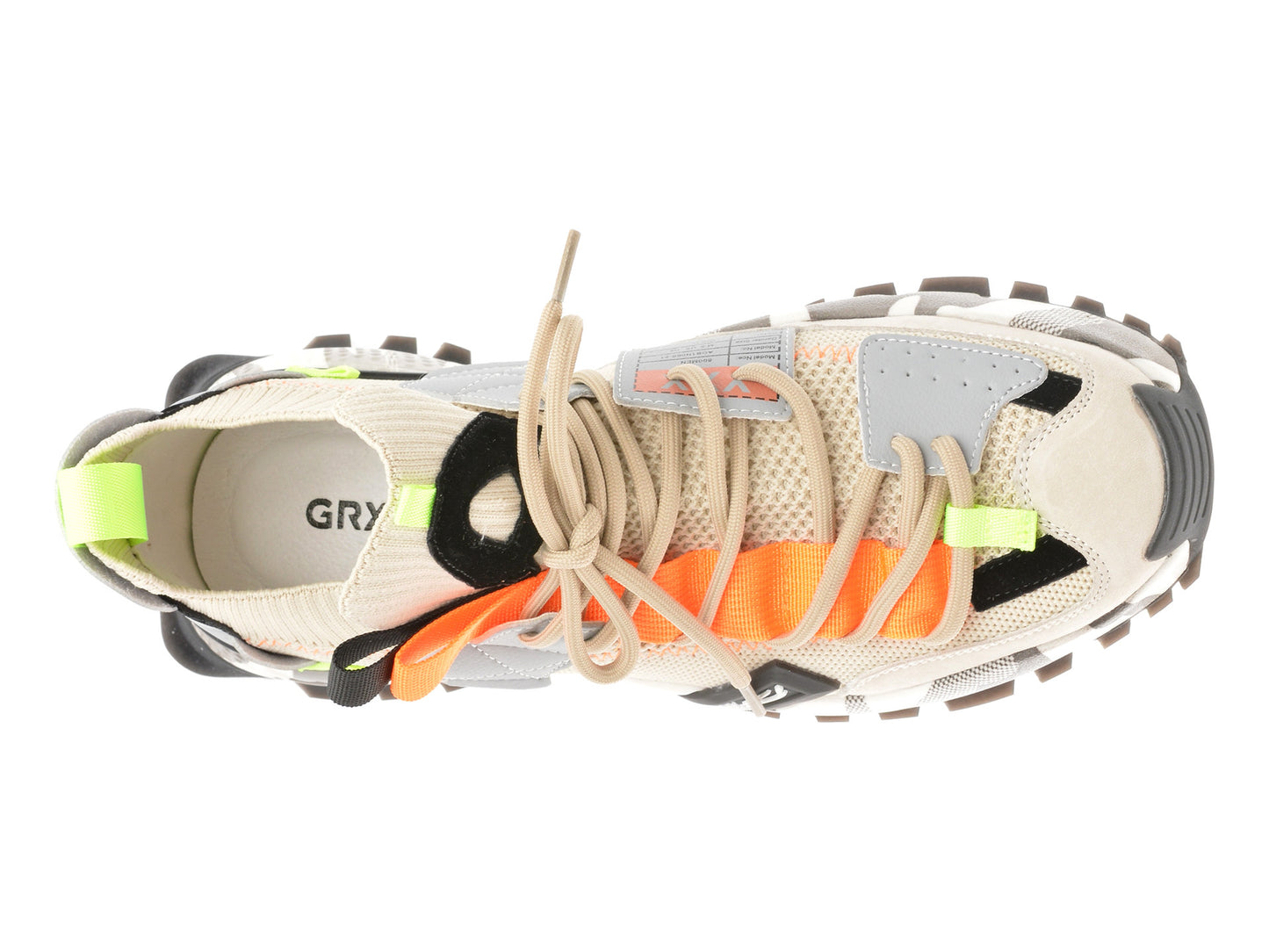 Pantofi sport GRYXA portocalii, 18159, din material textil