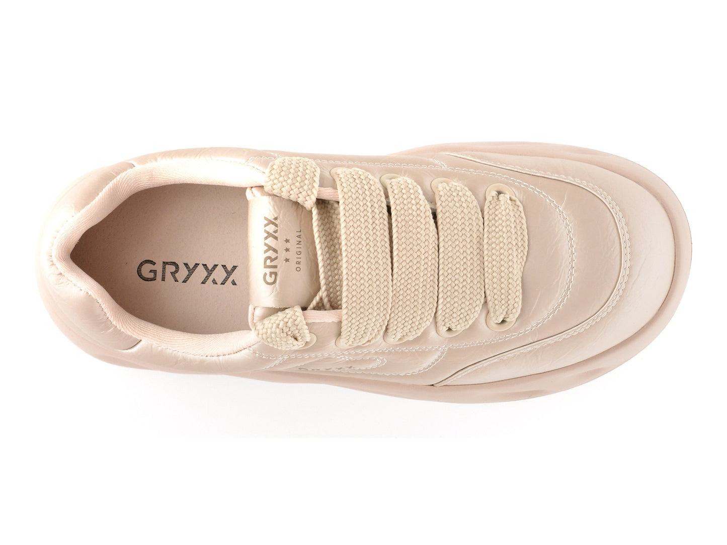 Pantofi sport GRYXA nude, 2297, din piele ecologica