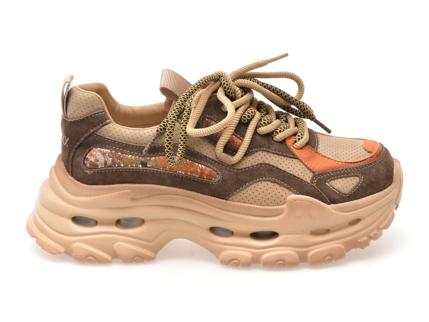 Pantofi sport GRYXA maro, Y2923, din piele naturala