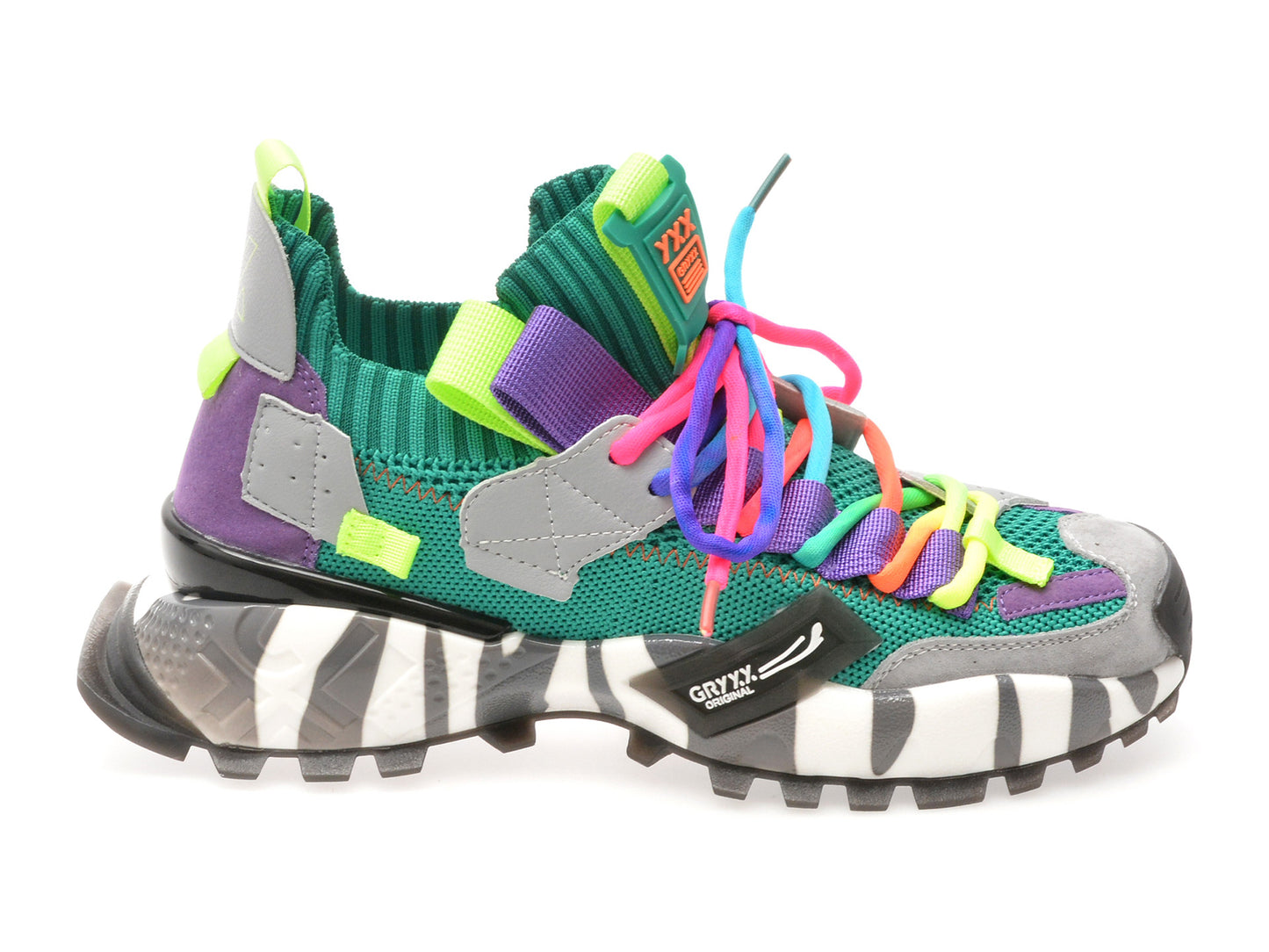 Pantofi sport GRYXA portocalii, 18159, din material textil