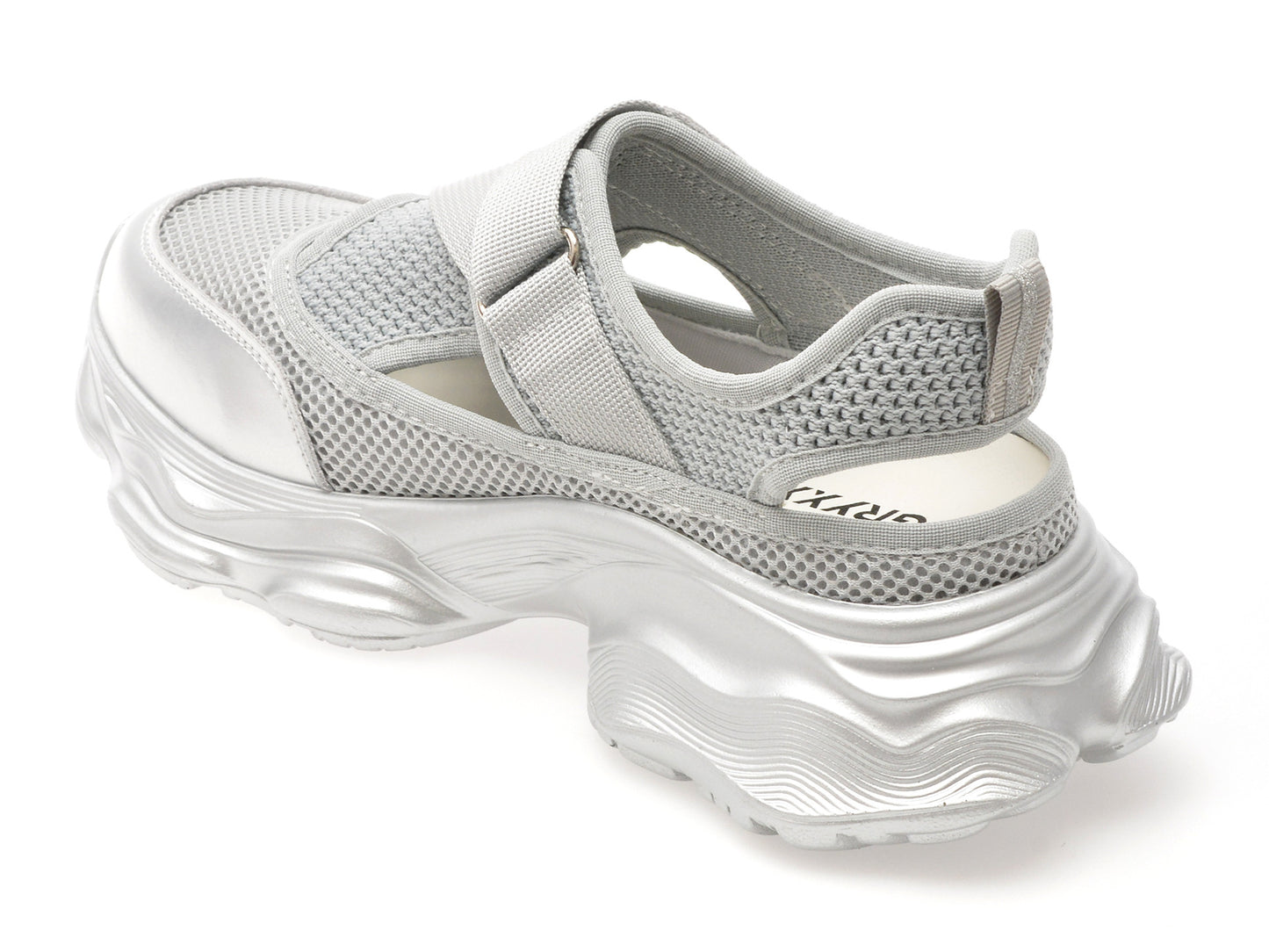 Pantofi sport GRYXA argintii, 537, din material textil