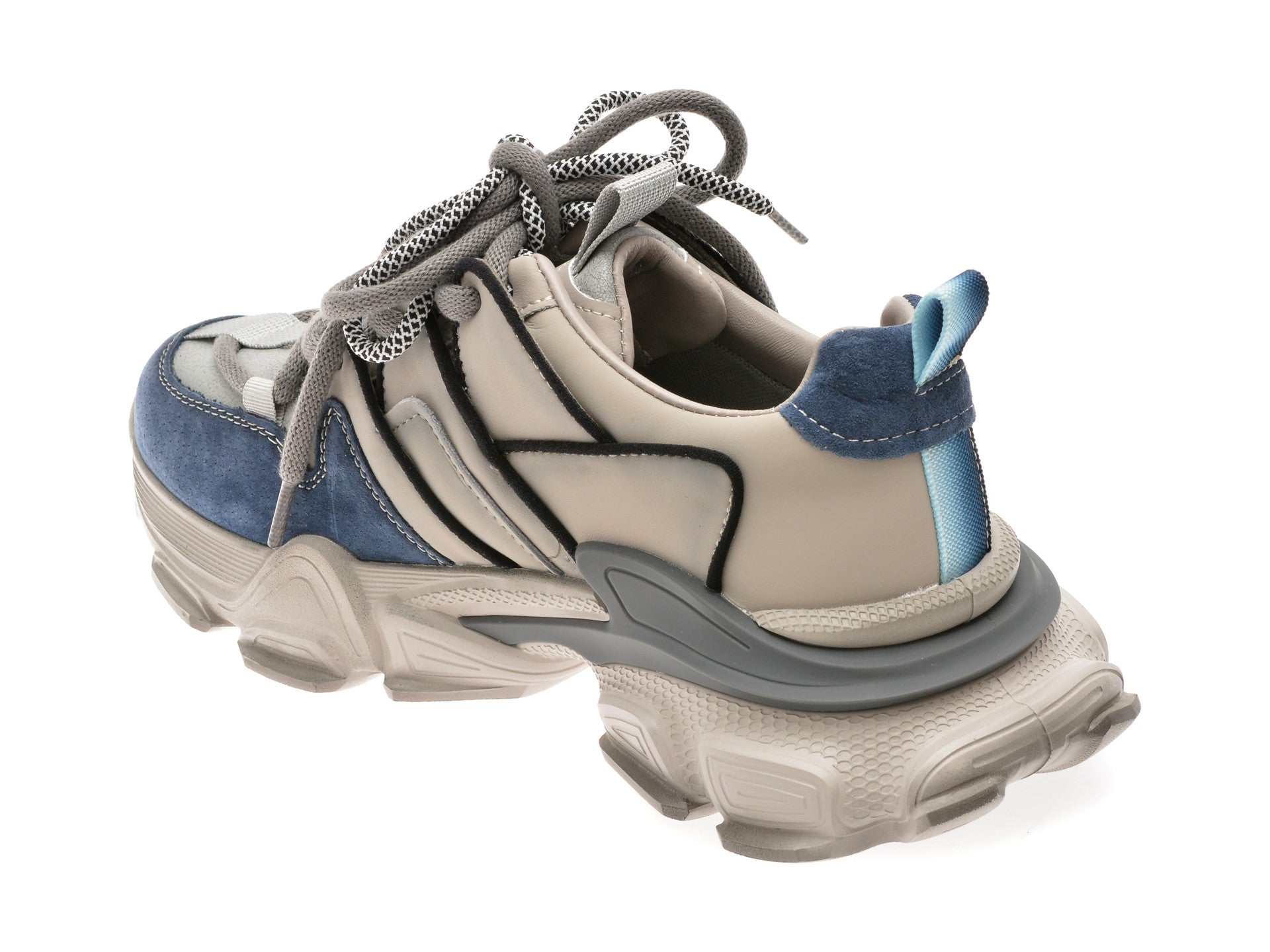 Pantofi sport GRYXA negri, 5752, din piele ecologica