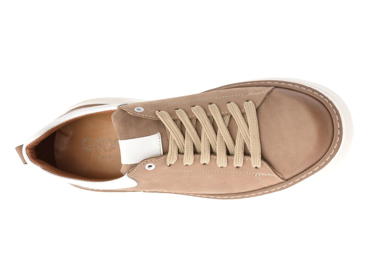 Pantofi sport GRYXA gri, TRL57, din nabuc