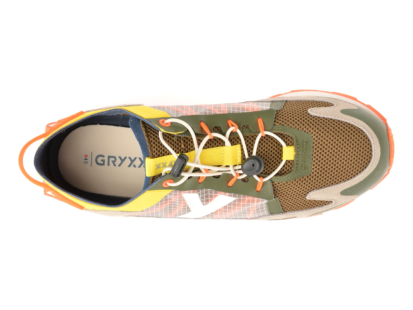 Pantofi sport GRYXA albi, 40049M, din material textil
