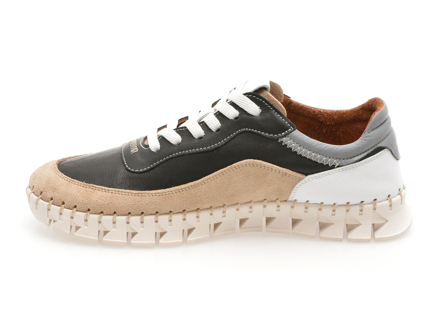 Pantofi sport GRYXA albi, 1391993, din piele naturala