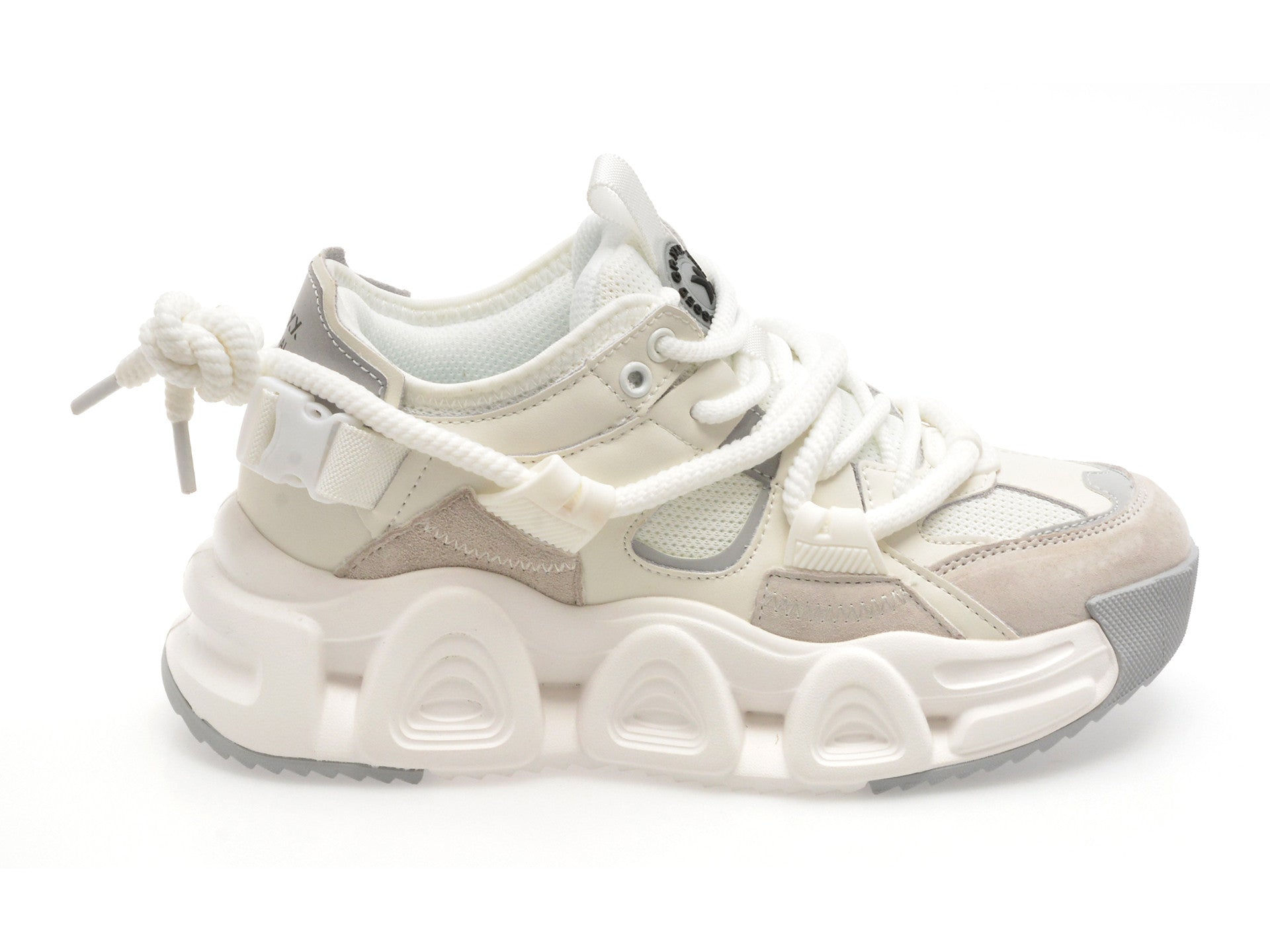 Pantofi sport GRYXA albi, 24120, din material textil